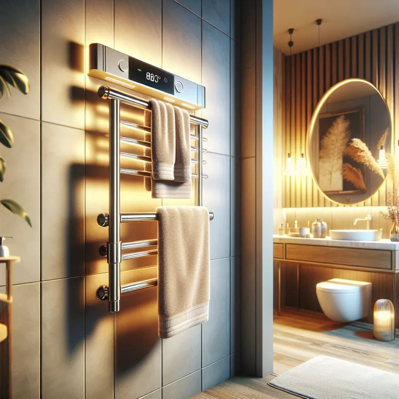 Sèche-serviettes électriques connectés Purline : alliance de luxe et de technologie Wi-Fi pour votre salle de bain