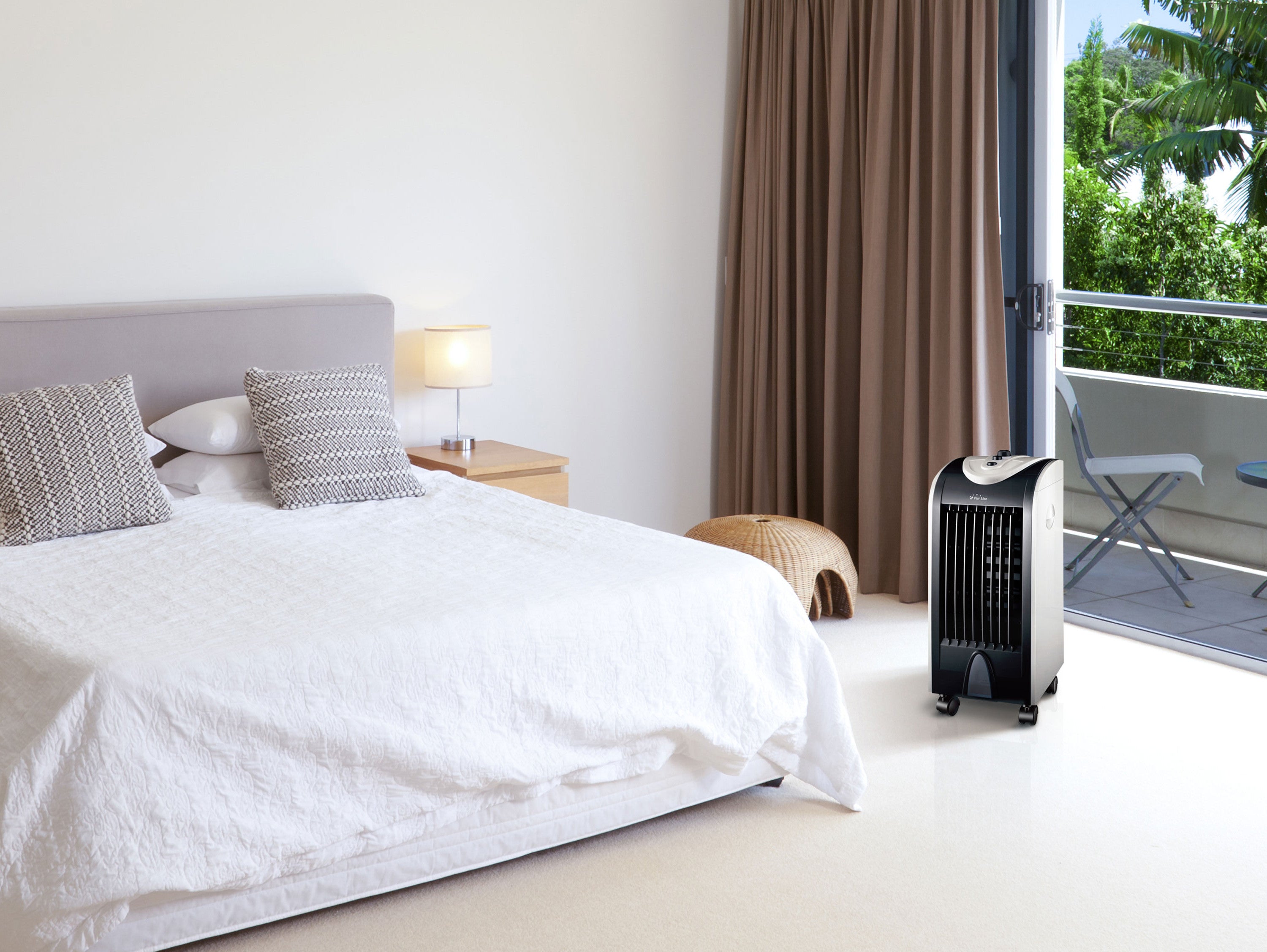 Rafraichisseur d'air par évaporation à débit élevé avec fonction COOL