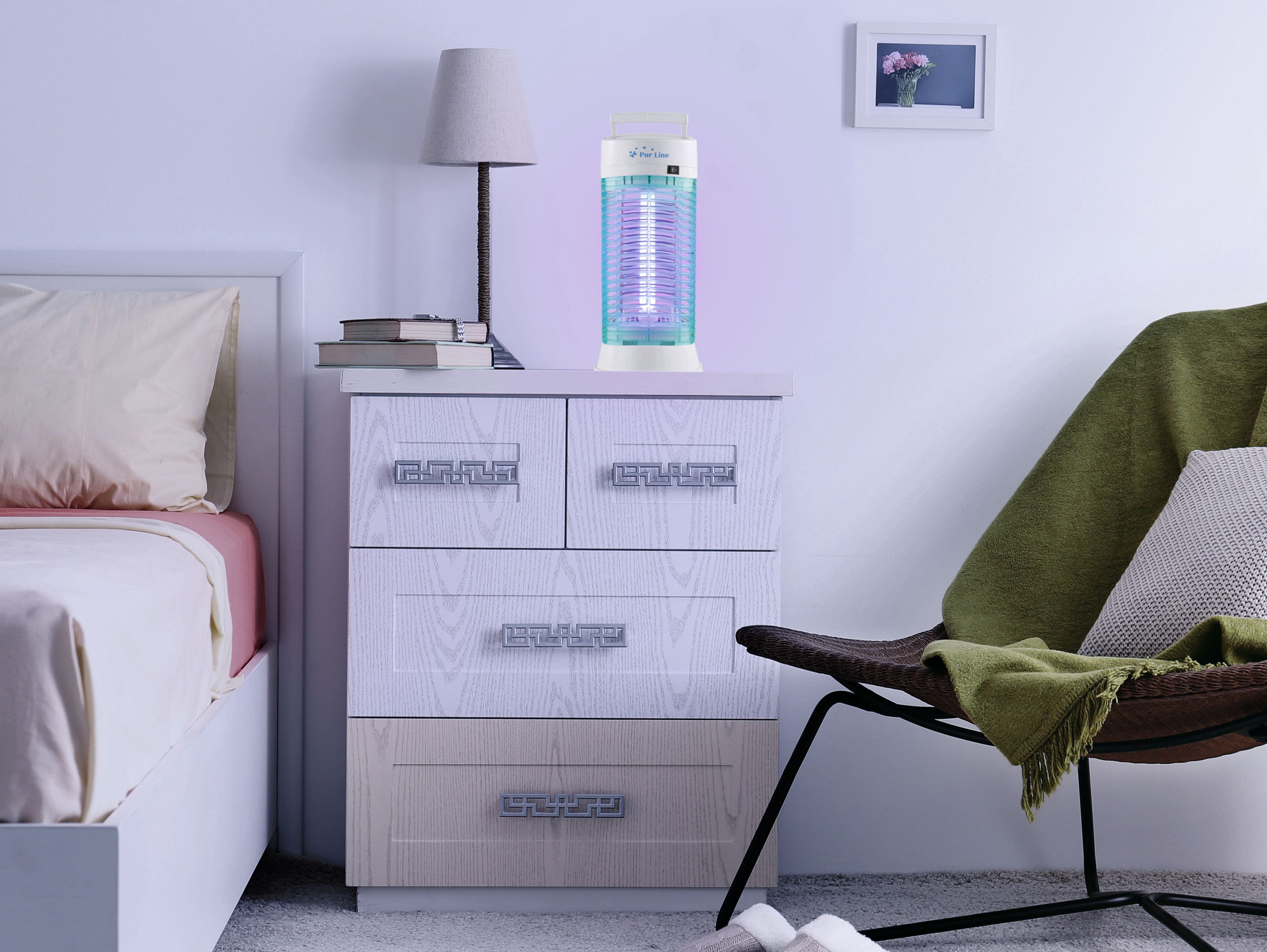 Tue Insected 11W avec lumière ultraviolette et 2 ventilateurs