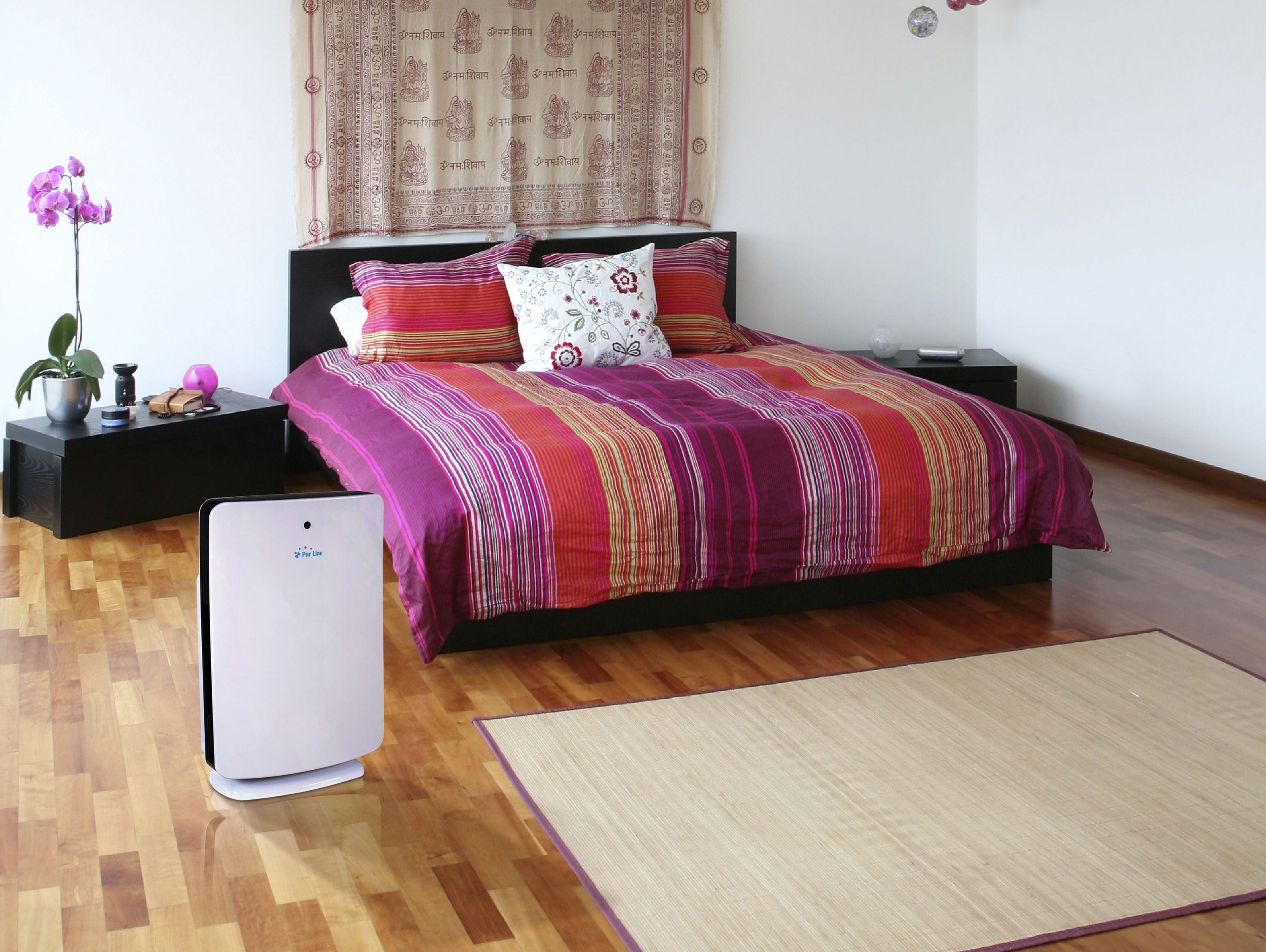 Purificateur d'air avec filtre HEPA, PM2, ioniseur, écran tactile LED, 3 vitesses et mode AUTO pour 40m2