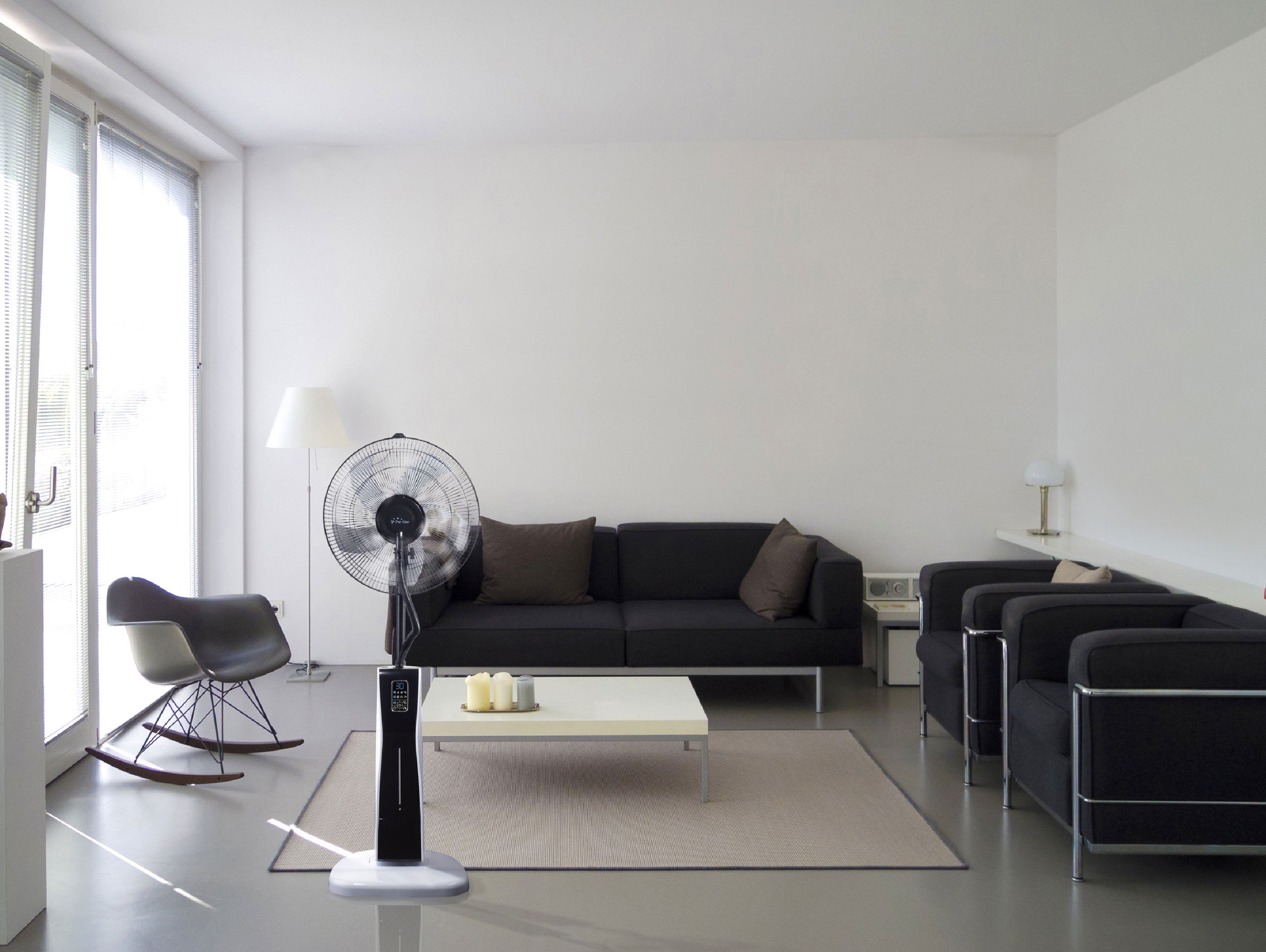 Ventilateur brumisateur à 3 vitesses avec télécommande