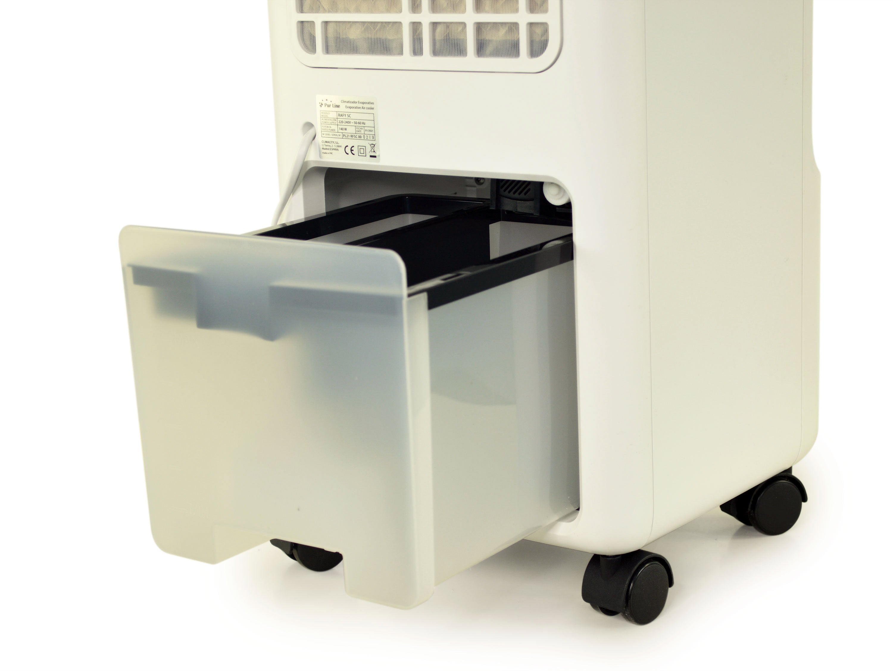 Rafraichisseur d'air par évaporation à débit élevé avec purificateur