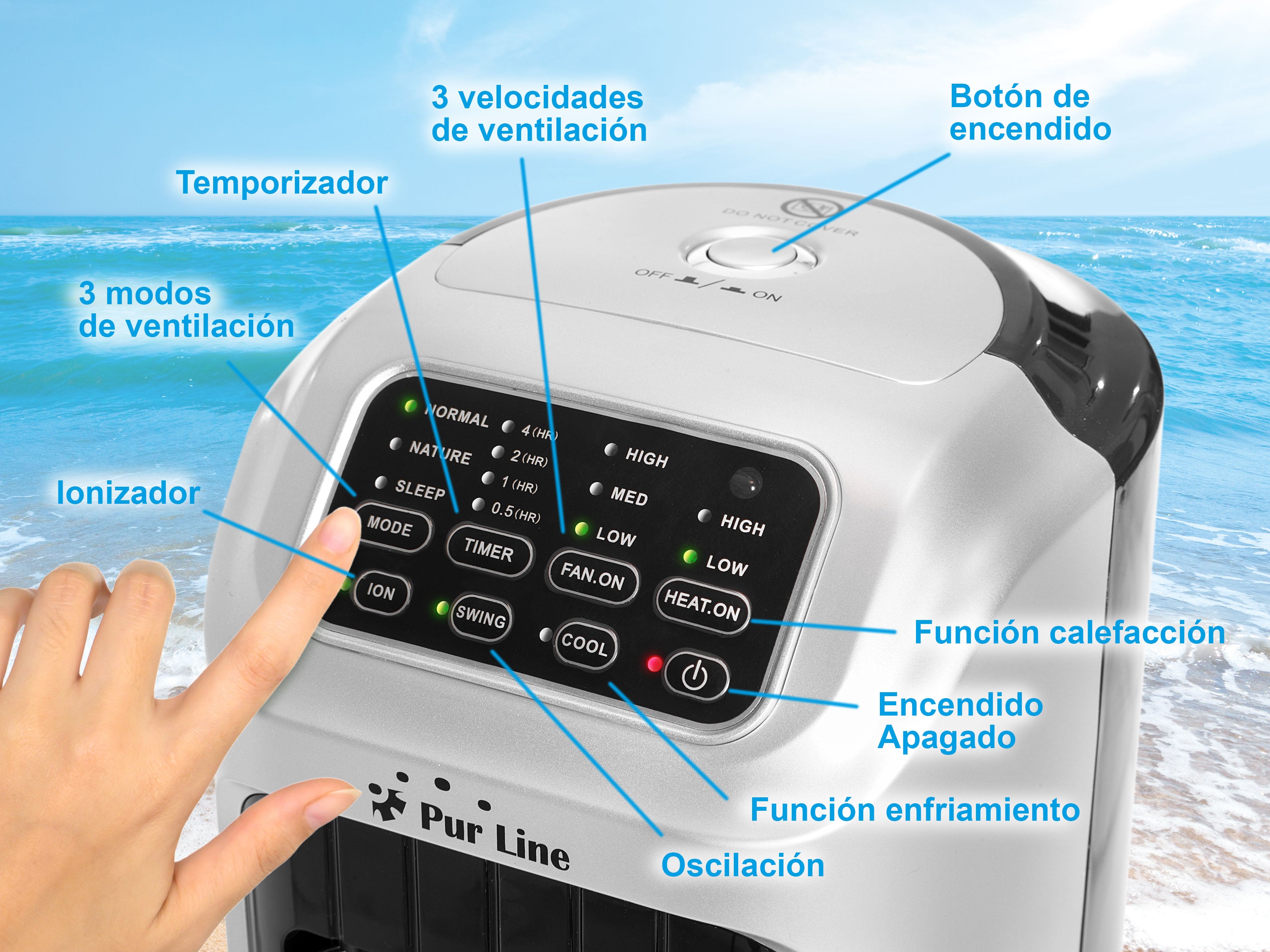 Rafraichisseur d'air par évaporation à débit élevé et chauffage