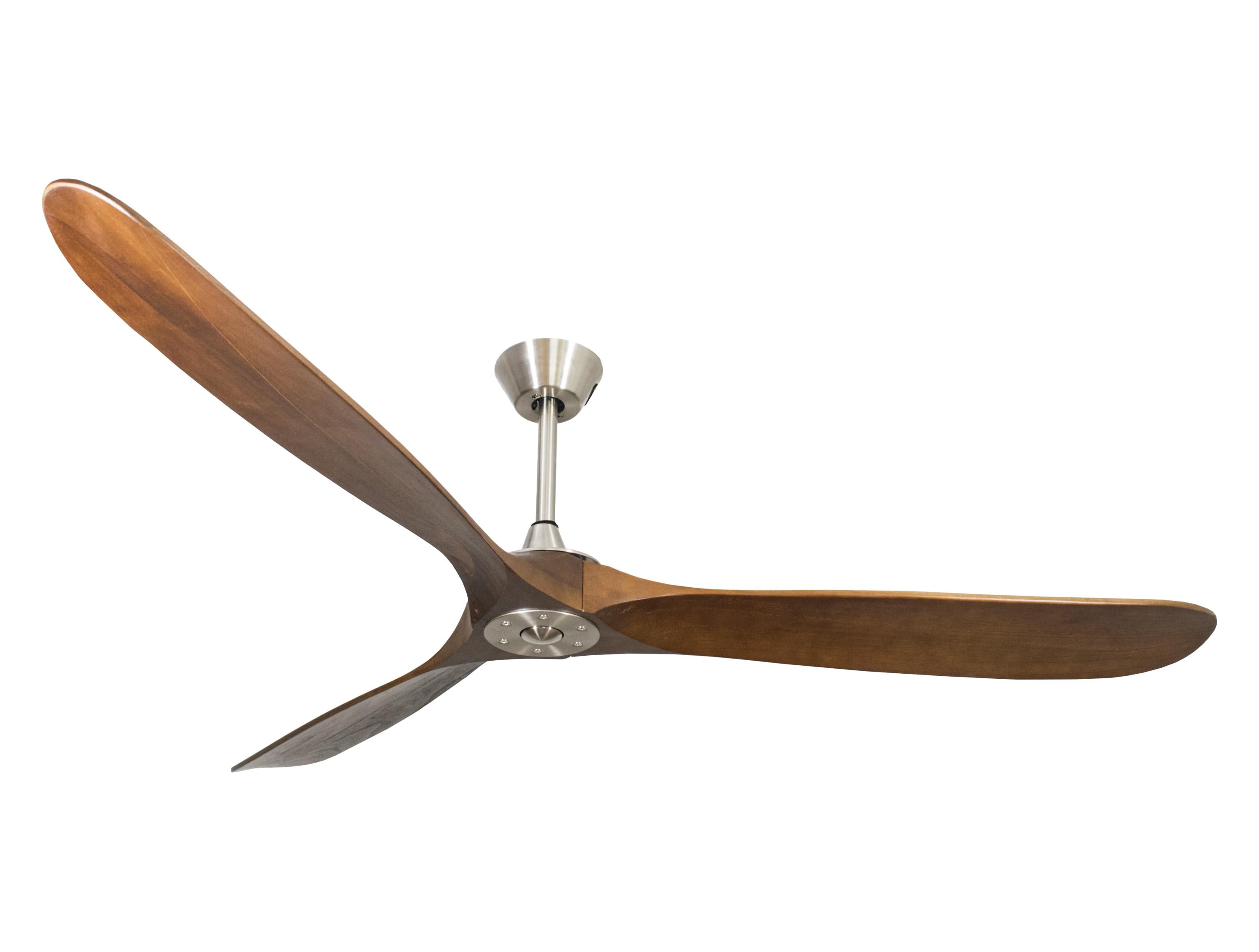Ventilateur de plafond DC brun avec pales de 178cm pour 55m2