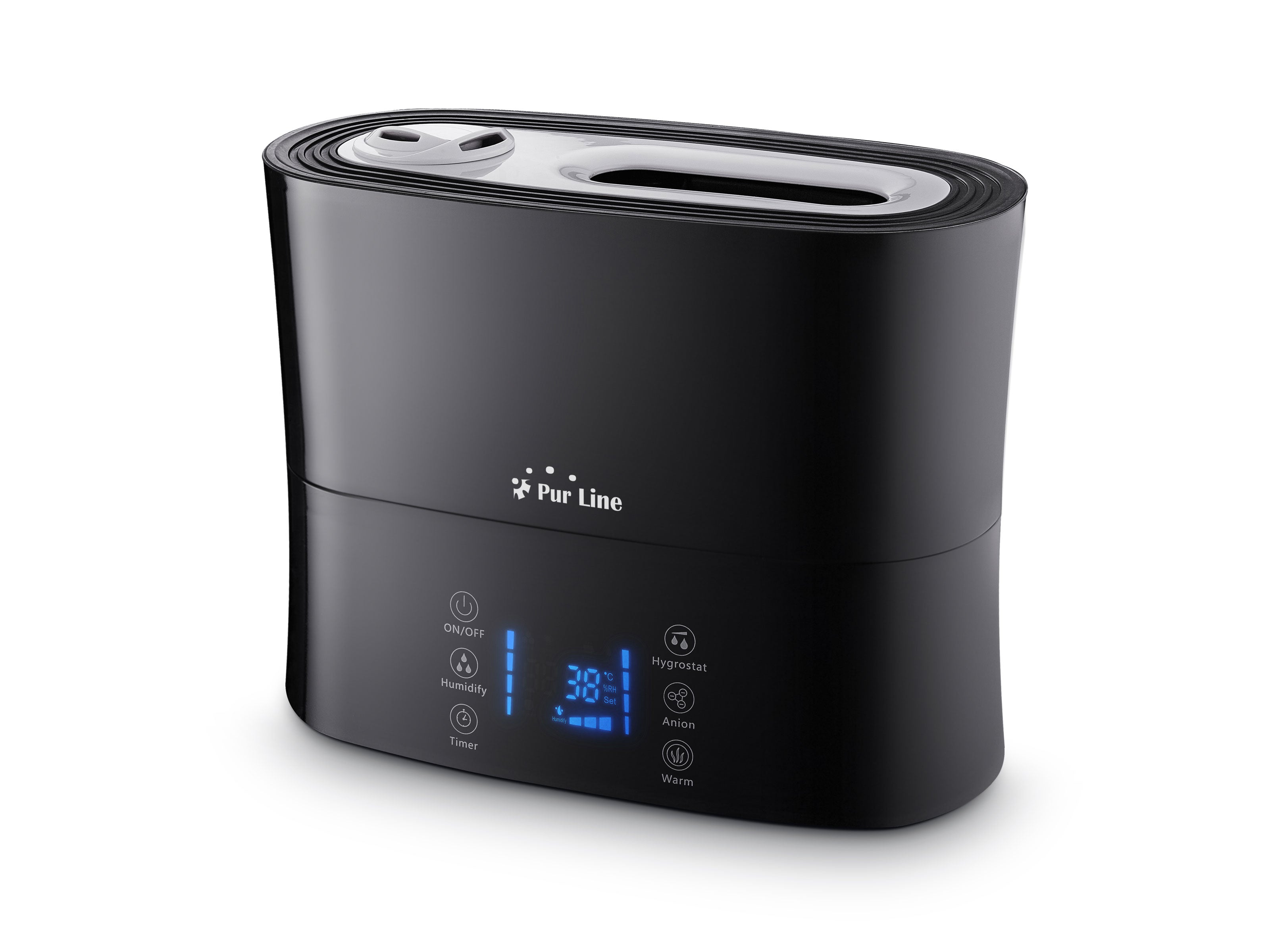Humidificateur à ultrasons 8W à vapeur chaude ou tiède pour des surfaces de 35m2
