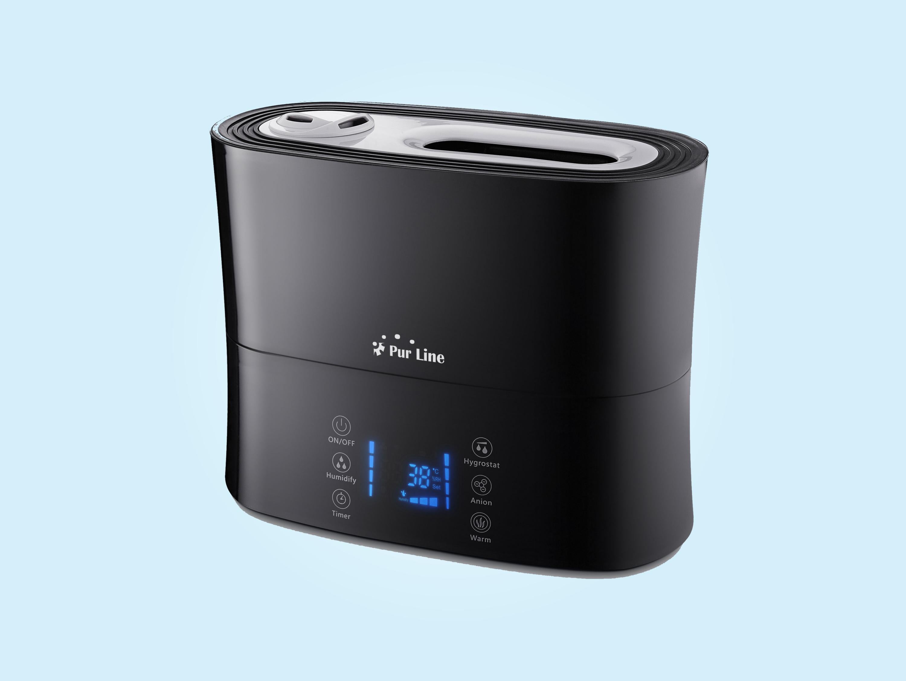 Humidificateur à ultrasons 8W à vapeur chaude ou tiède pour des surfaces de 35m2