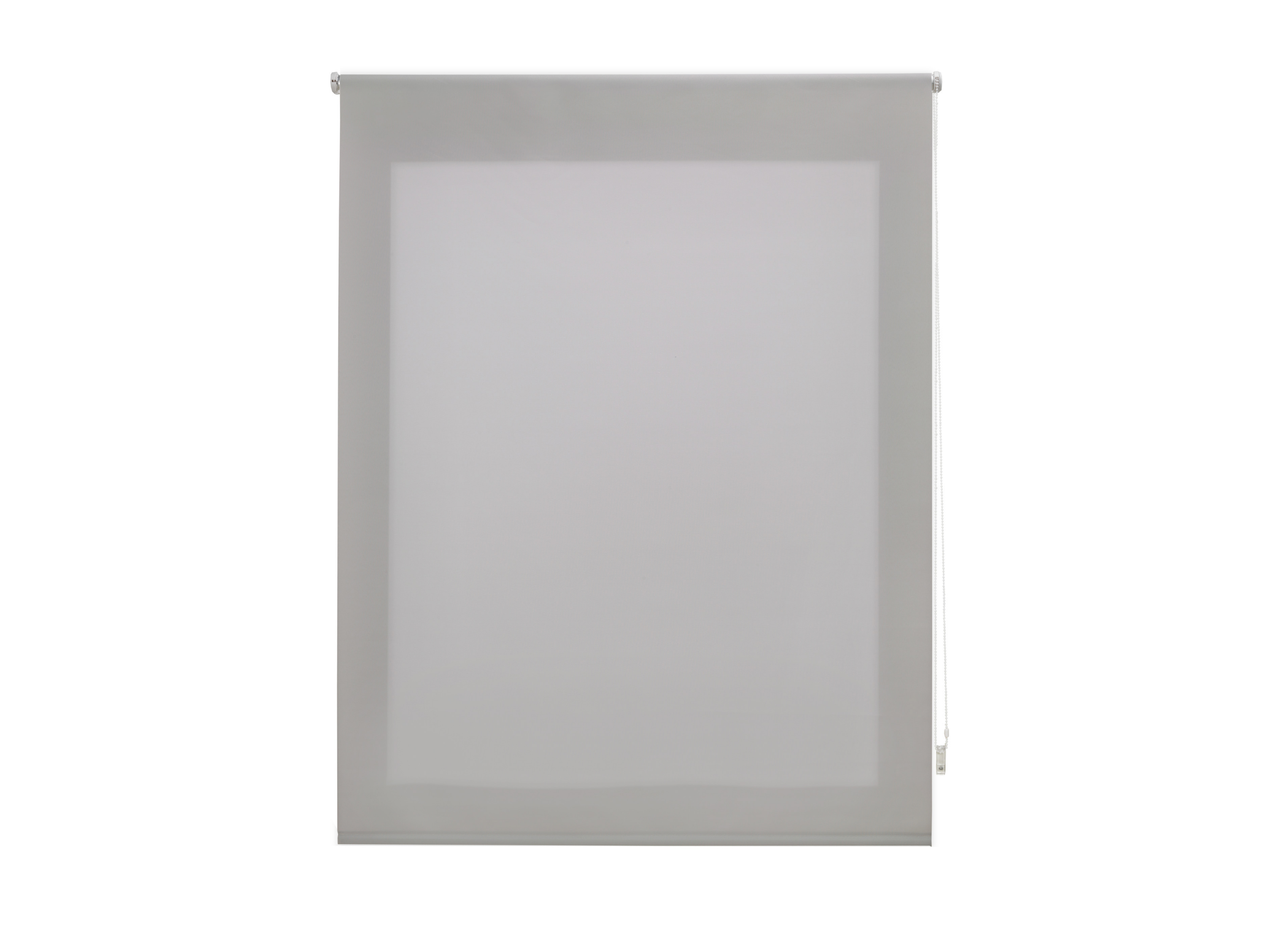 Store enrouleur 90X175 ARGENT Poliéster Translucide