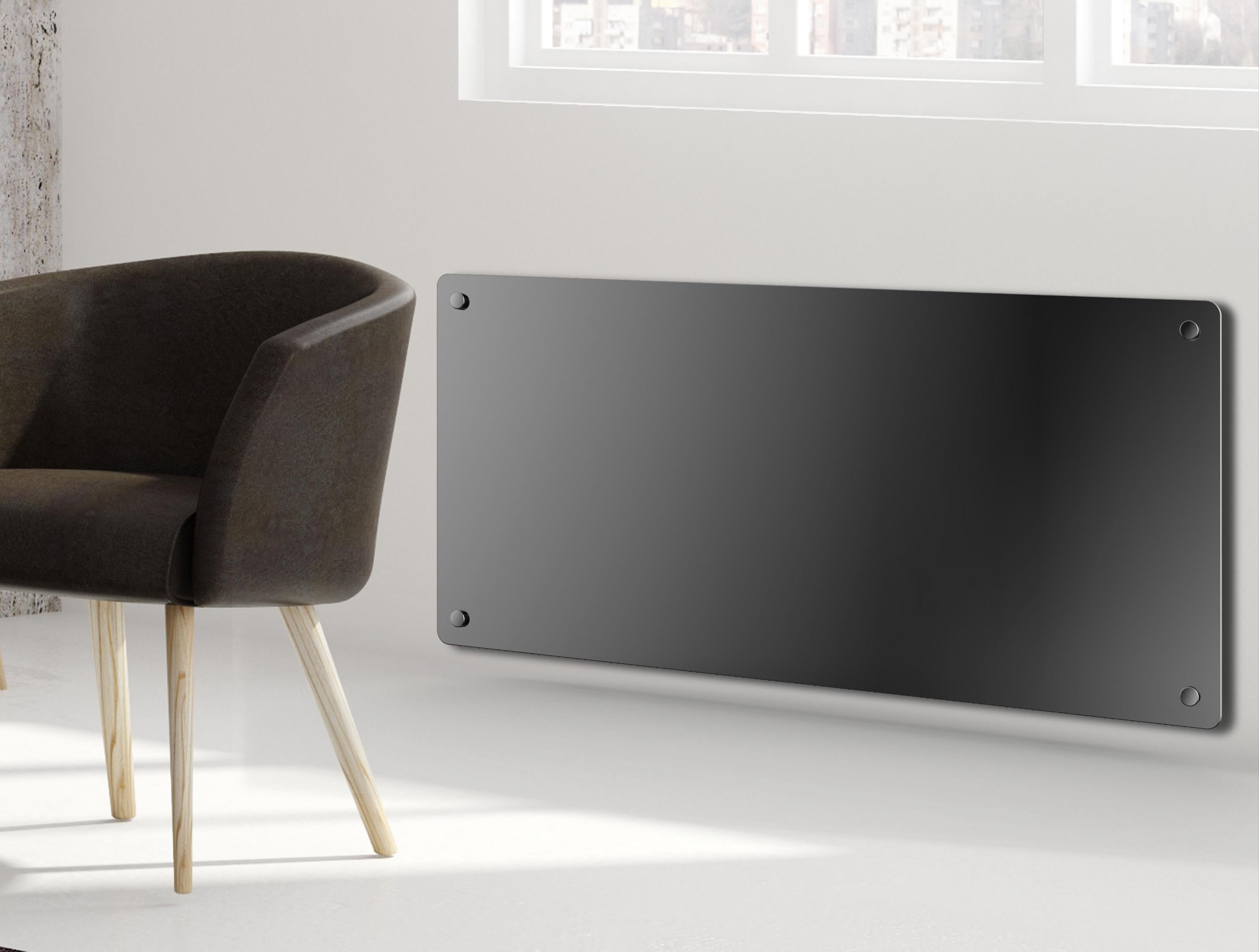 Radiateur à panneau de verre 1000W avec contrôle WiFi via l'application