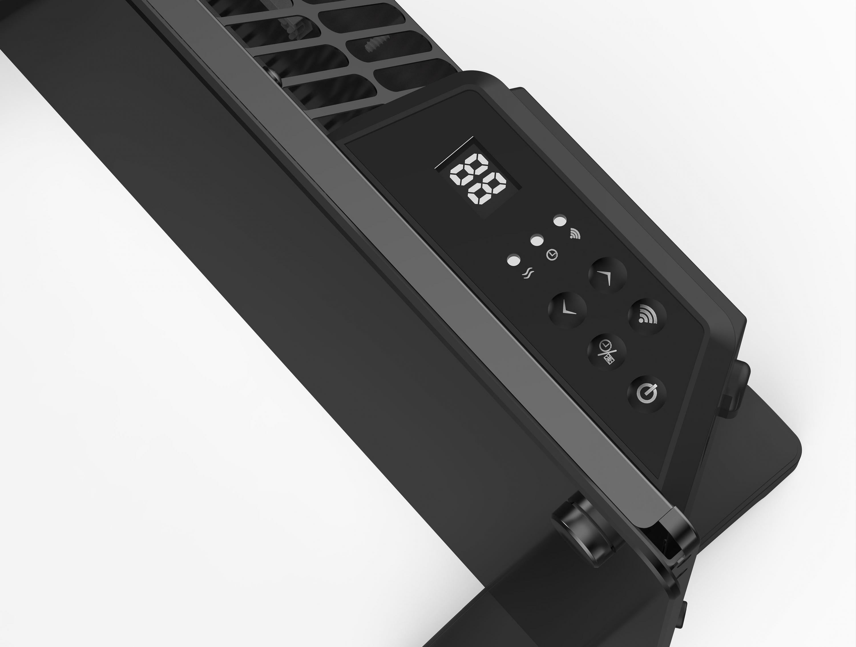 Radiateur à panneau de verre 1000W avec contrôle WiFi via l'application
