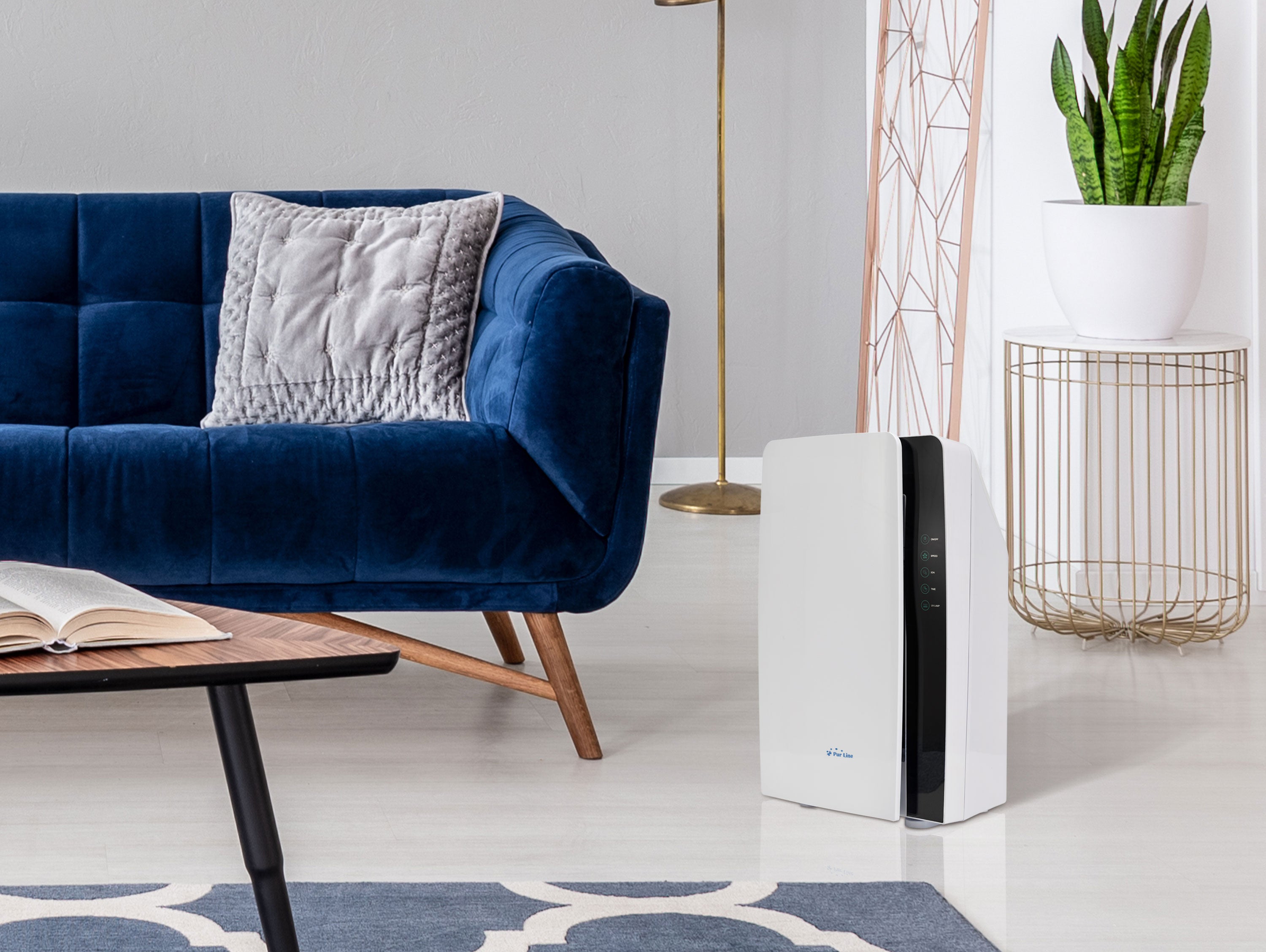 Purificateur d'air avec filtre HEPA, ioniseur et 3 vitesses pour des surfaces de 35m2