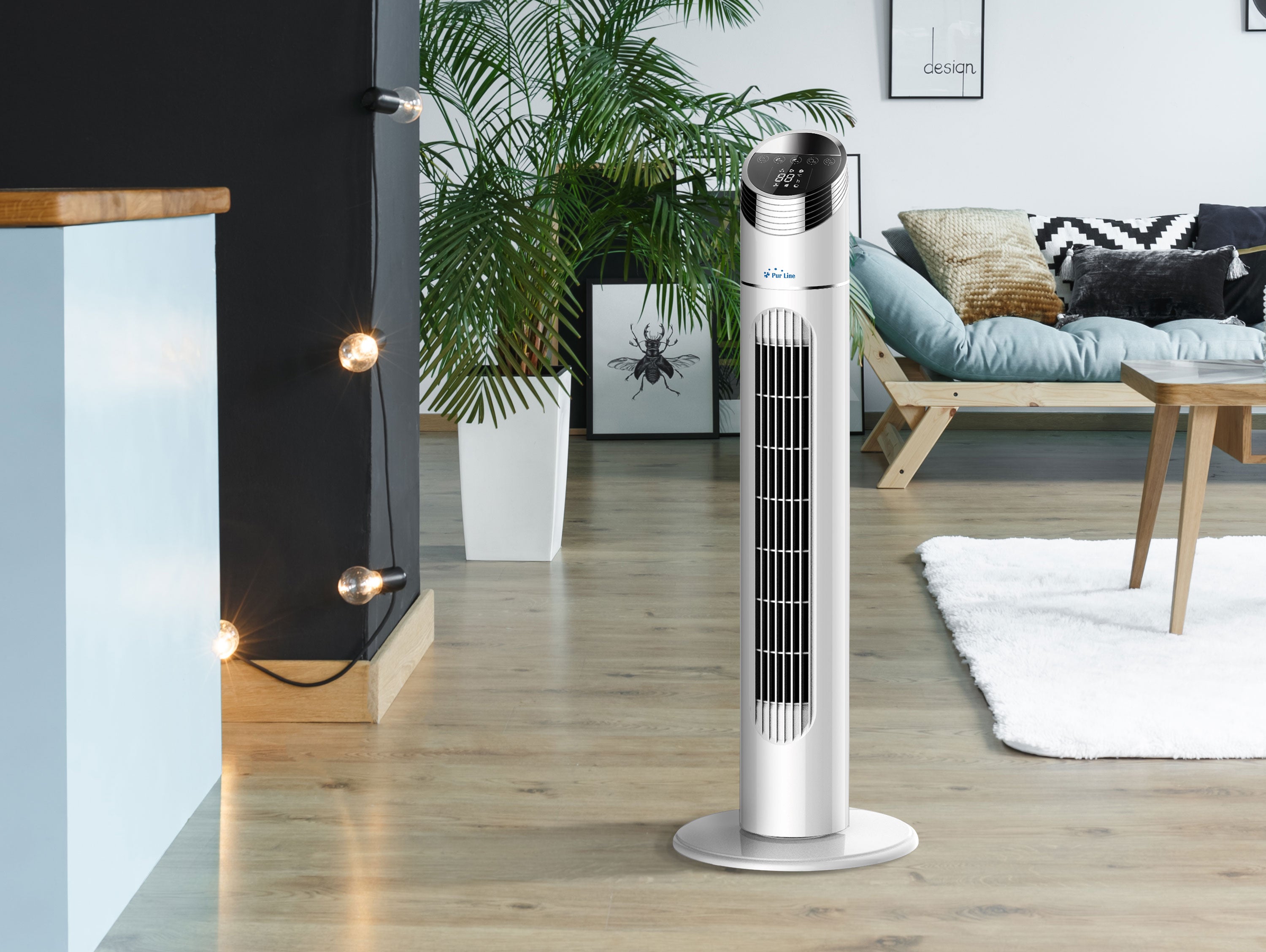 Ventilateur Colonne 40W avec 3 vitesses et oscillant