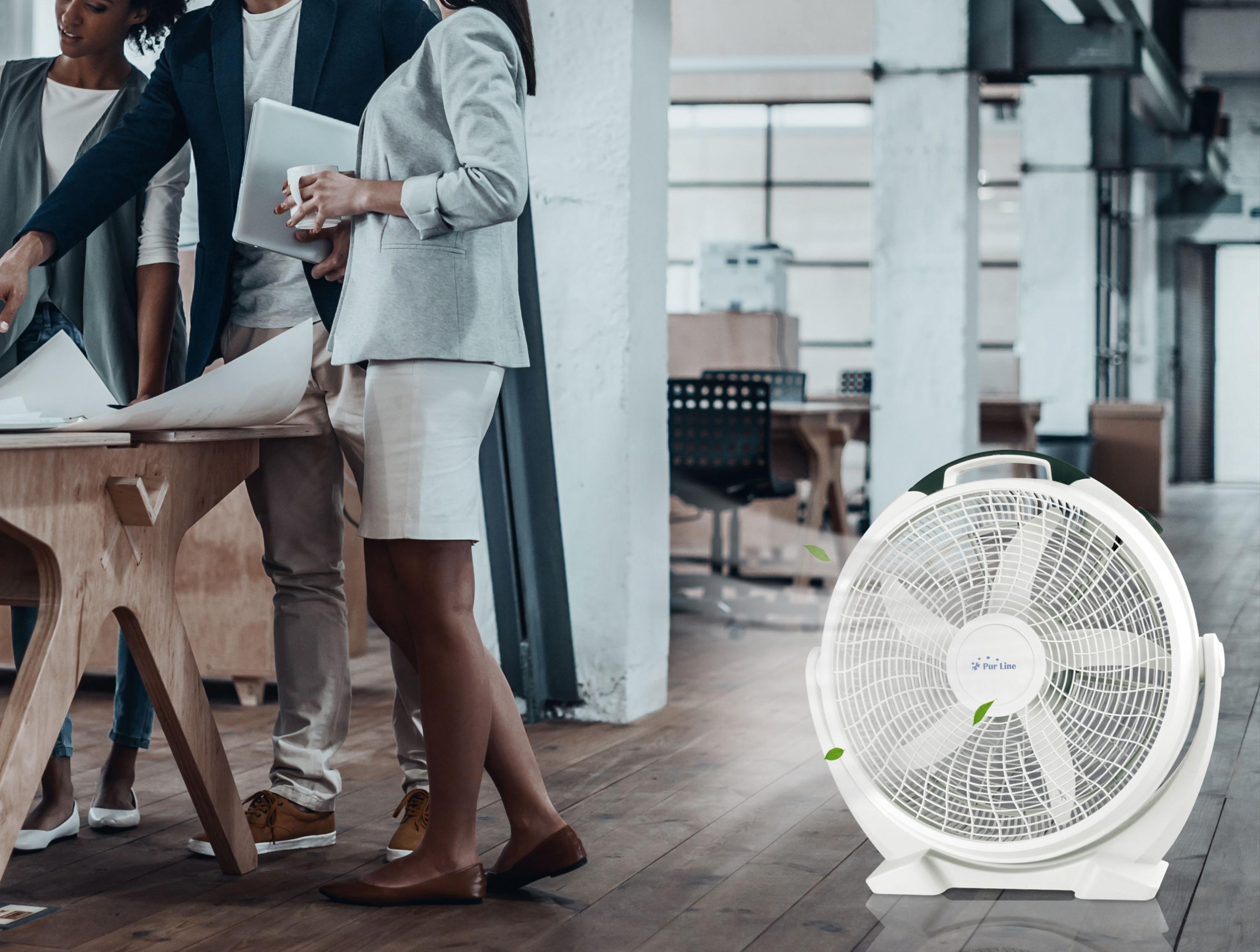 Ventilateur industriel 110W avec 5 pales et 3 vitesses