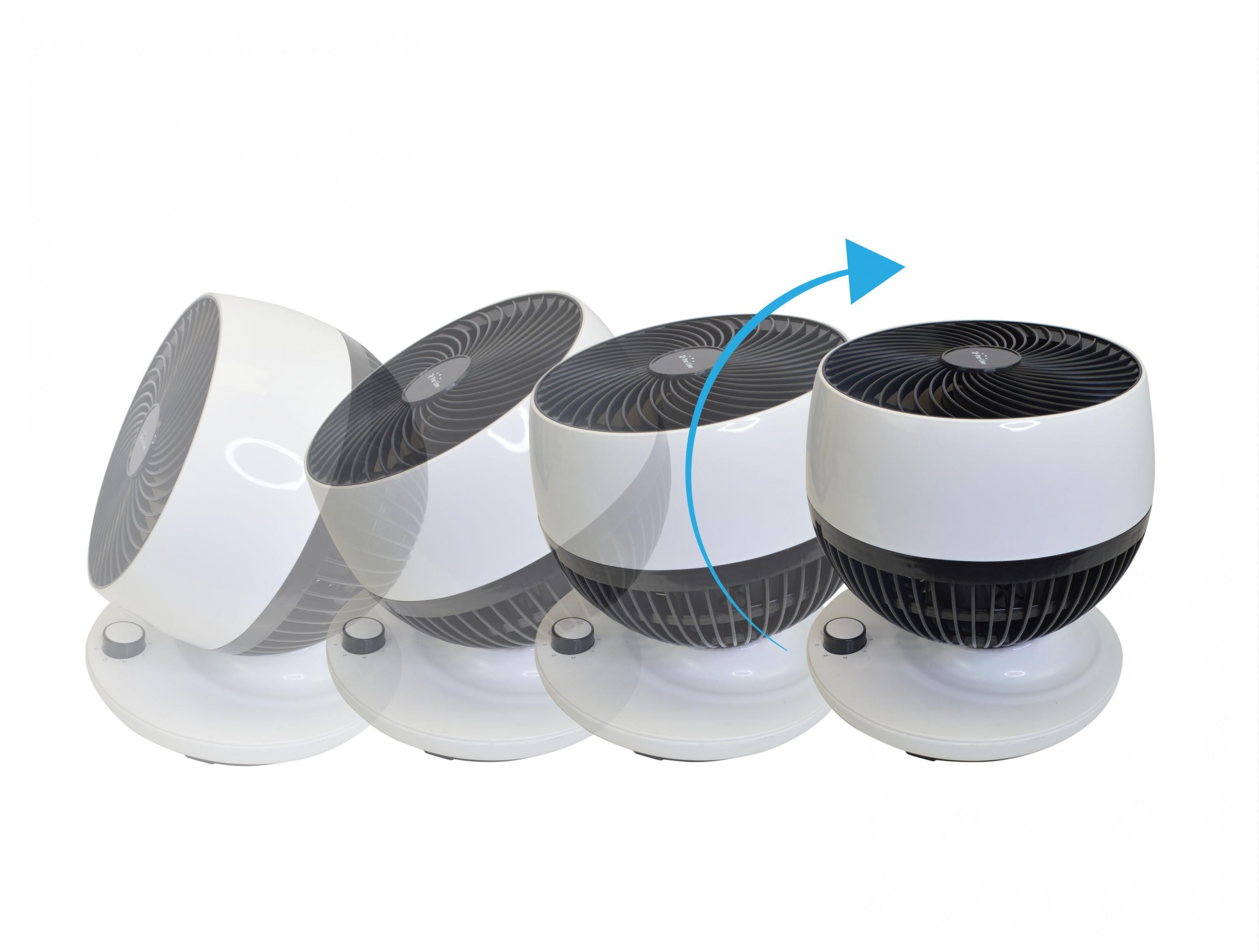 Ventilateur de table à oscillation verticale