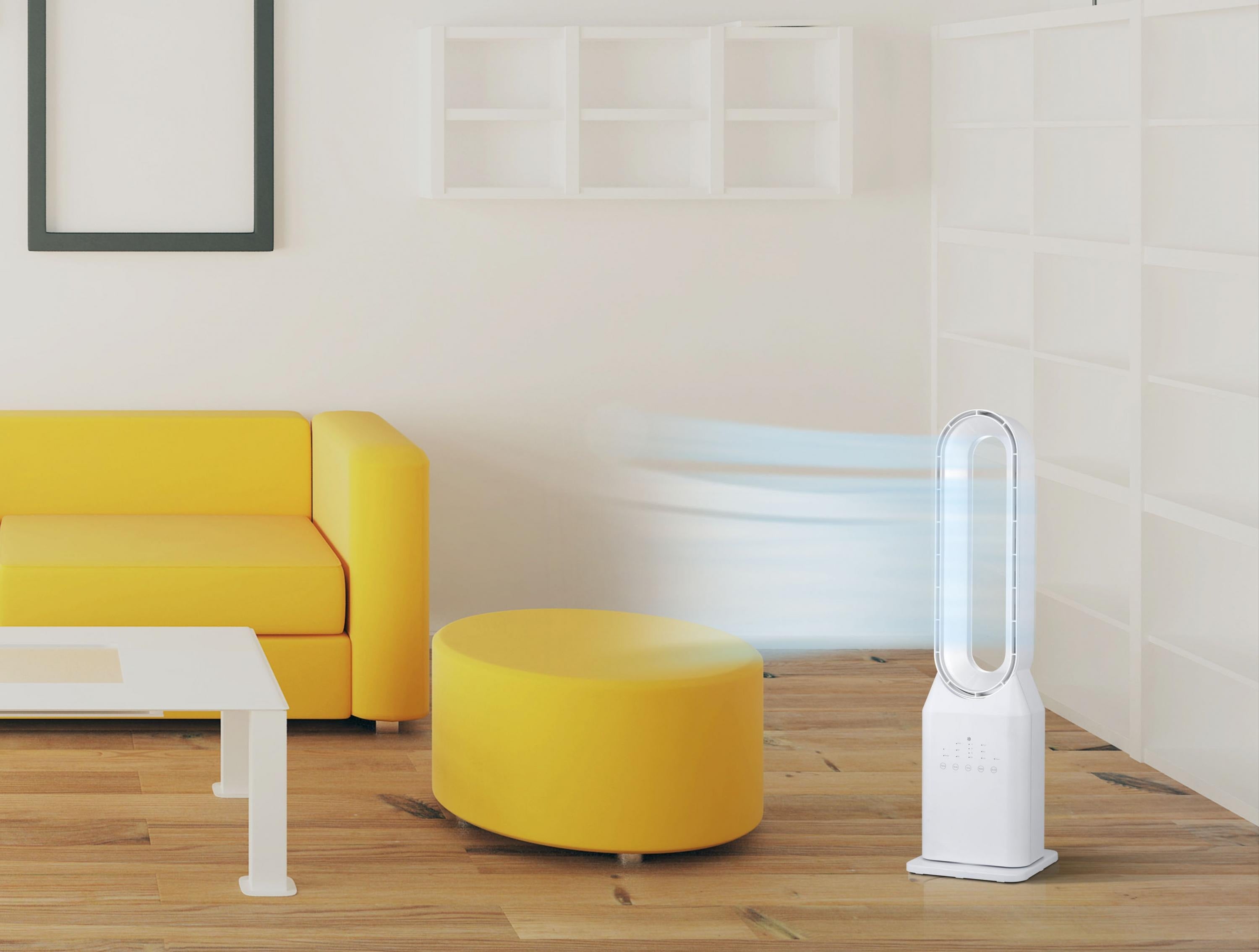 Ventilateur tour sans pale avec 3 vitesses et oscillation automatique