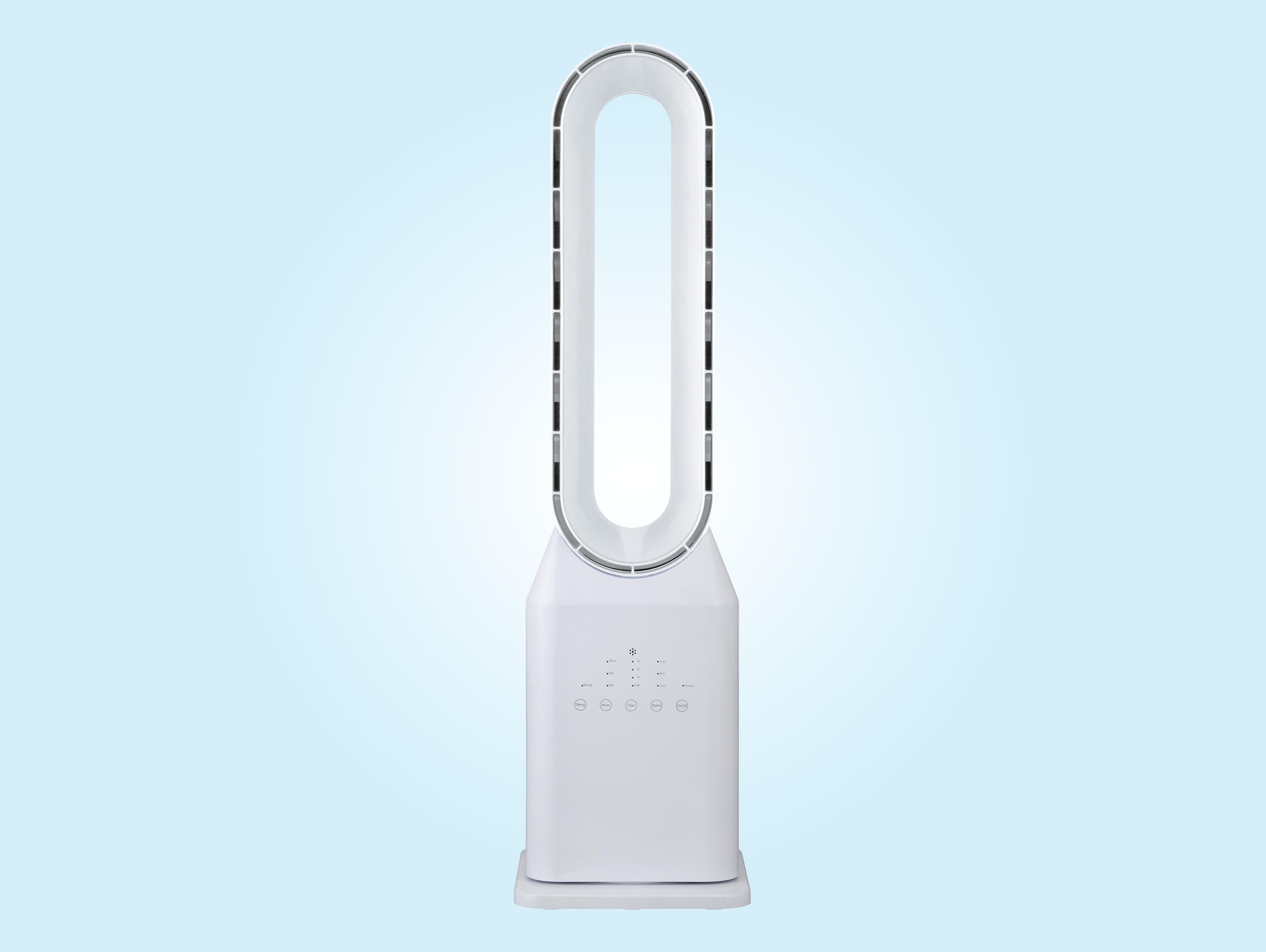 Ventilateur tour sans pale avec 3 vitesses et oscillation automatique