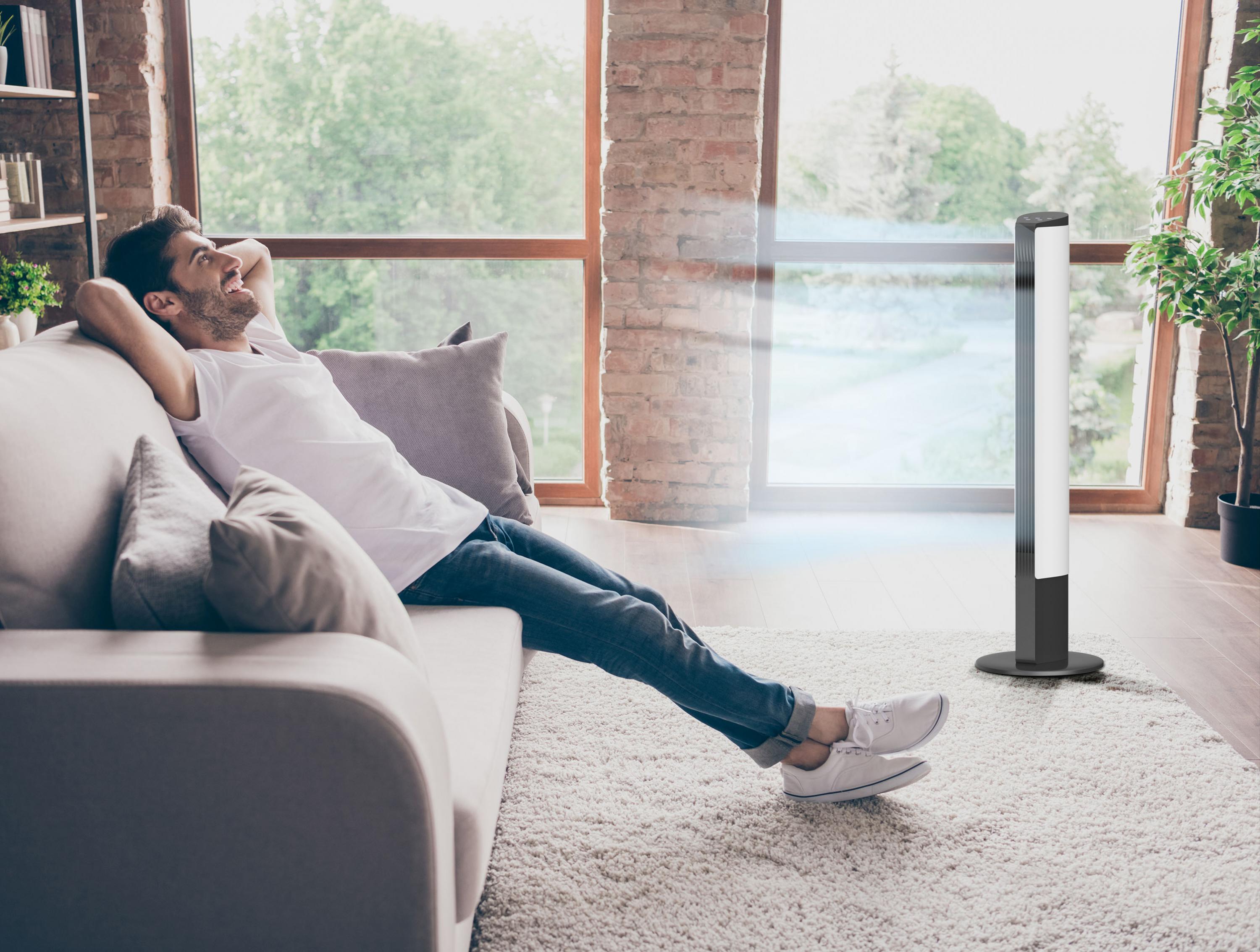 Ventilateur tour sans pales de grande hauteur