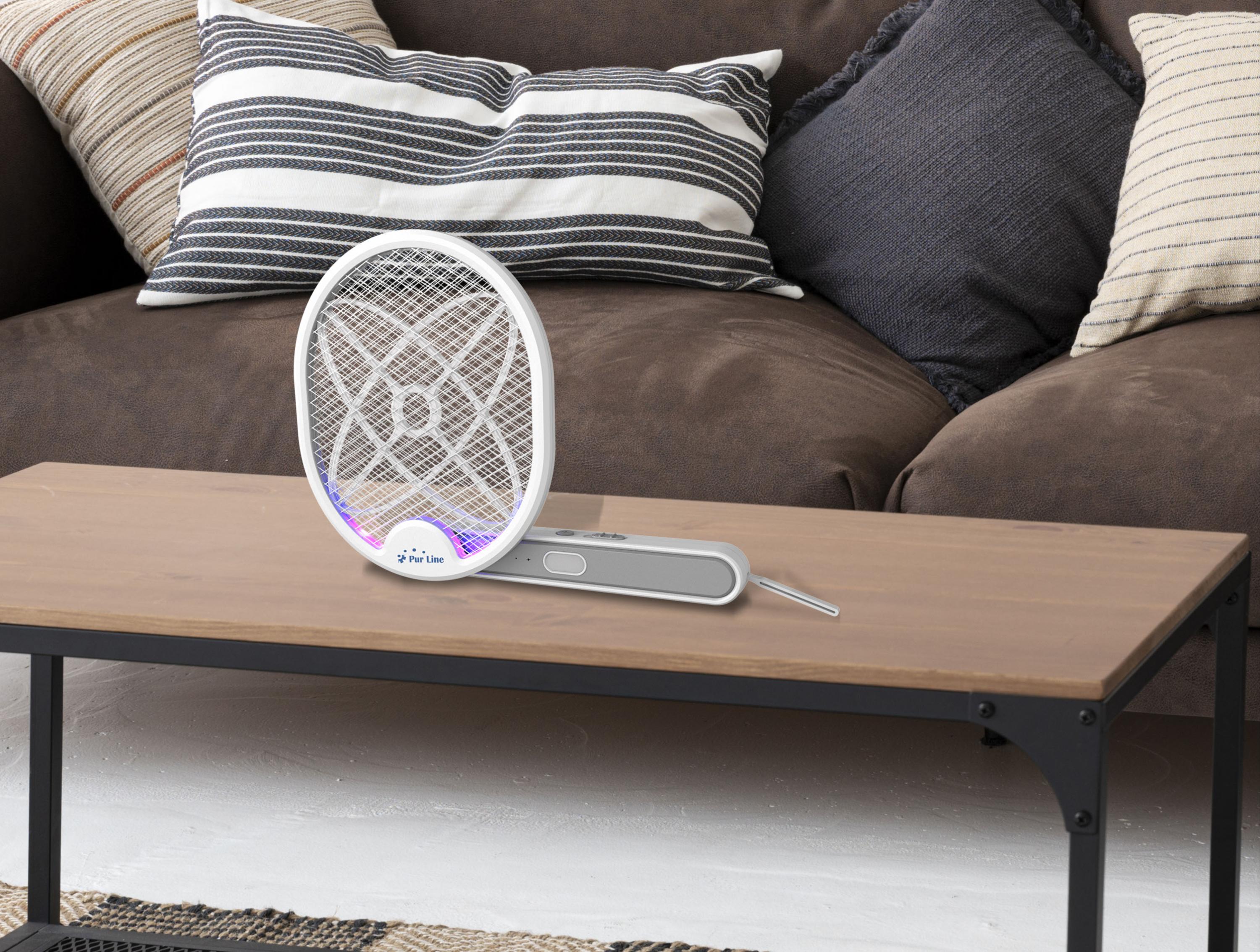 Raquette anti-insecte multi-positions avec USB