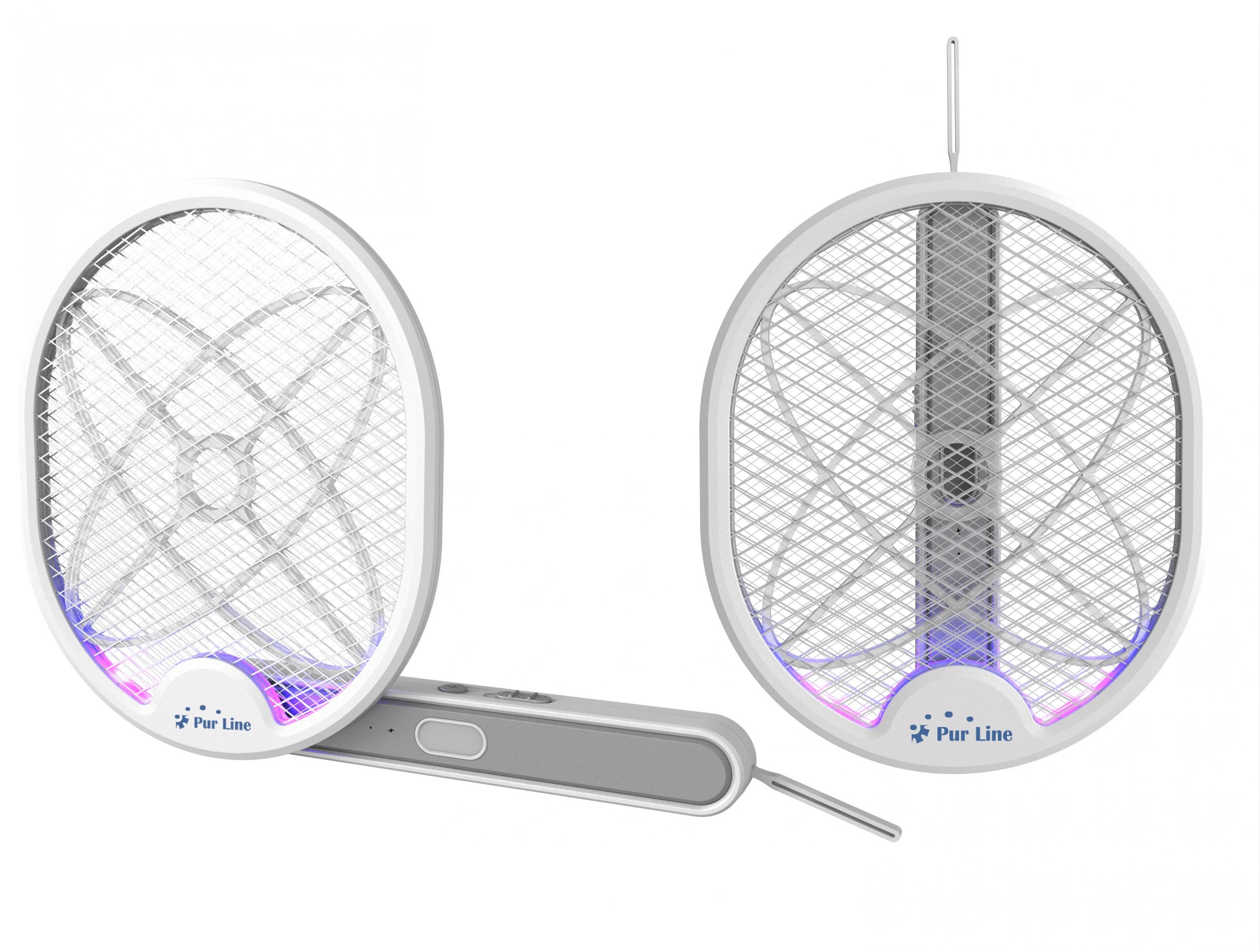 Raquette anti-insecte multi-positions avec USB