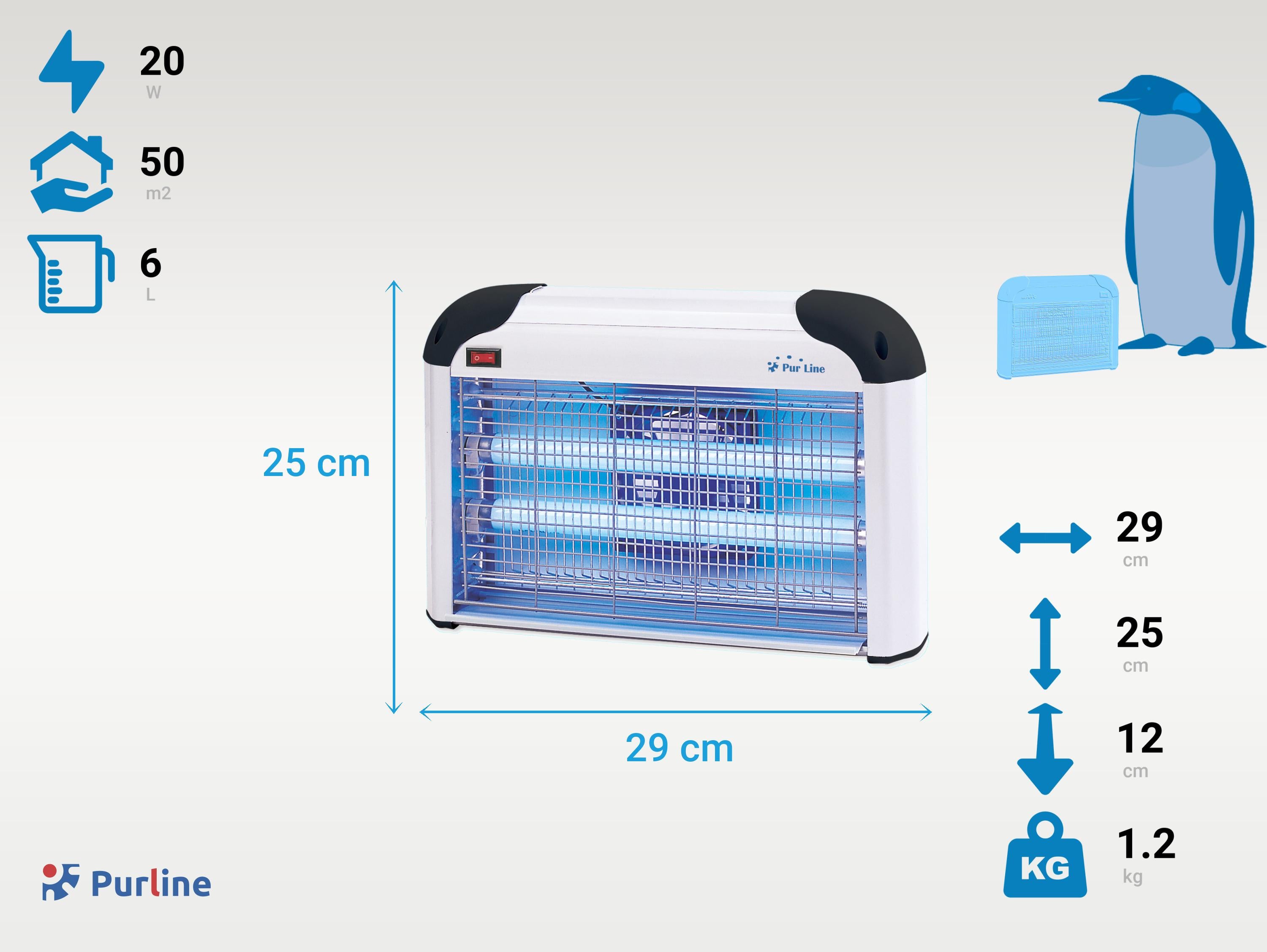 Tue Insectes Électrique 20W avec lumière ultraviolette
