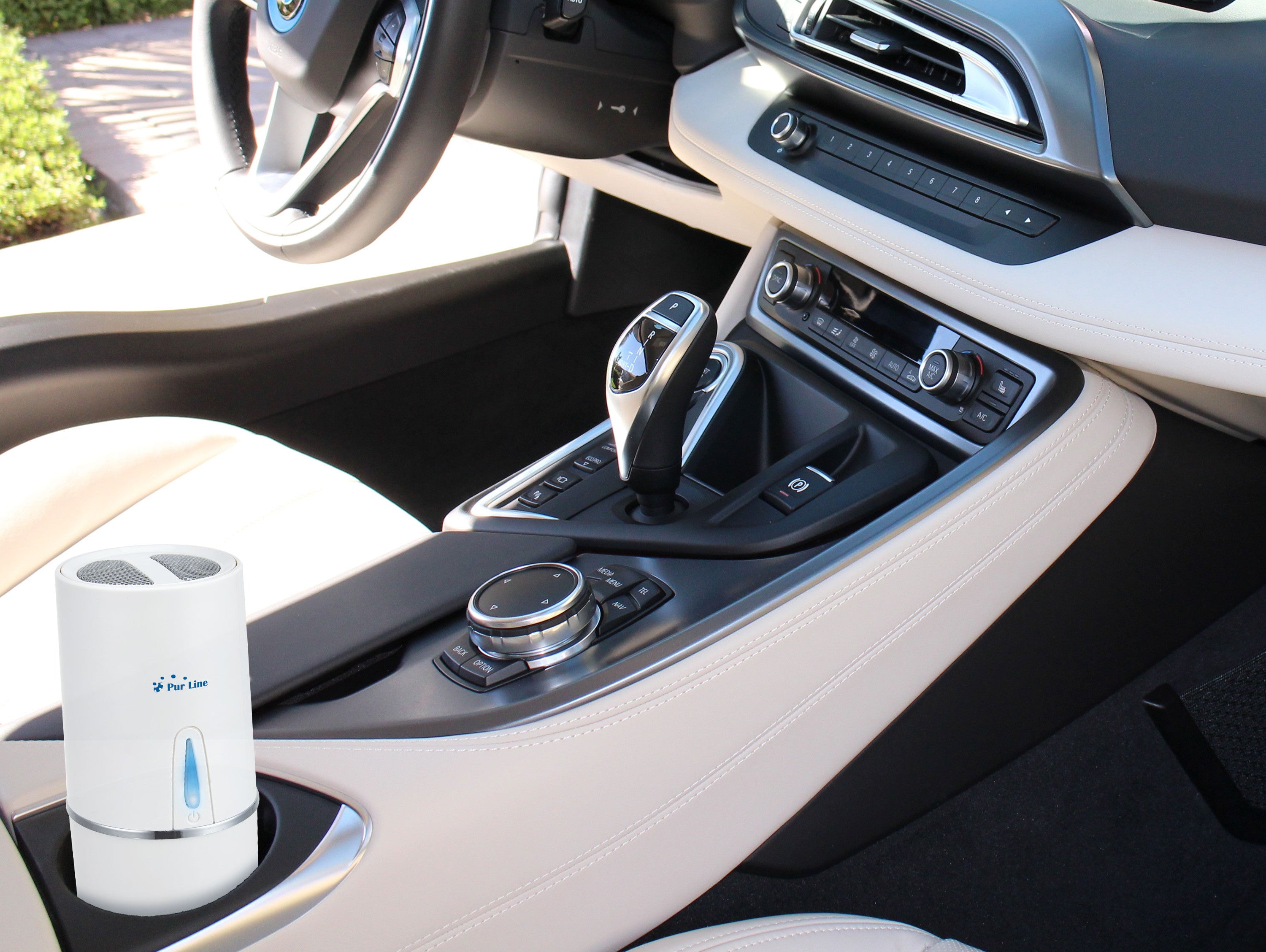Purificateur d'air avec filtre HEPA, PM2, ioniseur, écran tactile LED, 3 vitesses et mode AUTO