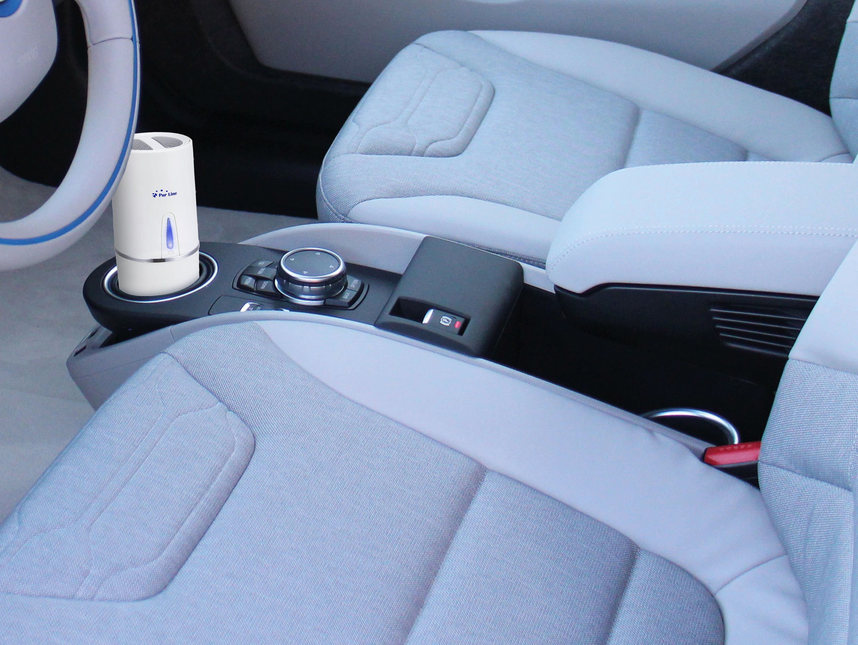 Purificateur d'air avec filtre HEPA, PM2, ioniseur, écran tactile LED, 3 vitesses et mode AUTO
