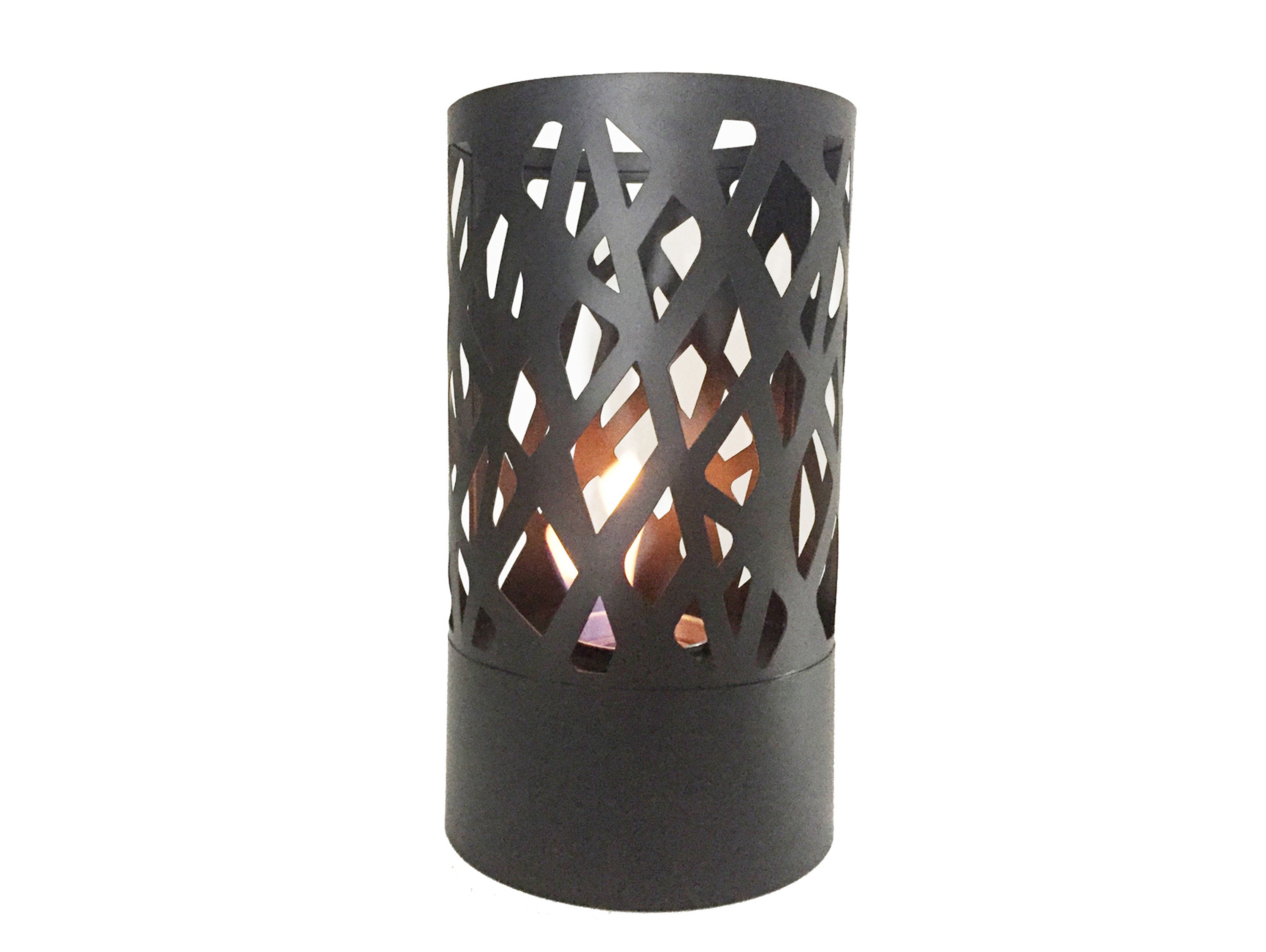 Cheminée de table à l'éthanol en acier noir