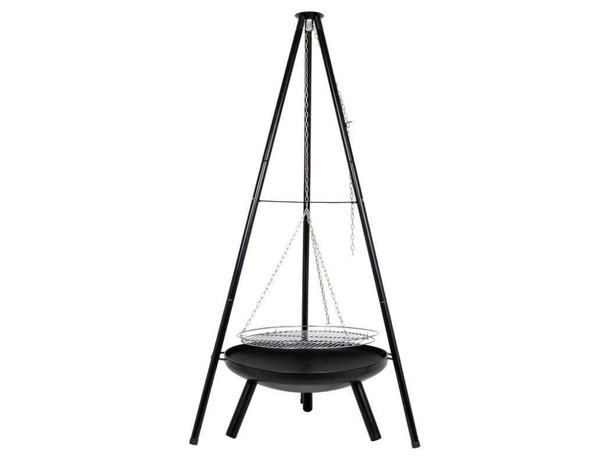 Brasero de jardin design allongé réglable en hauteur