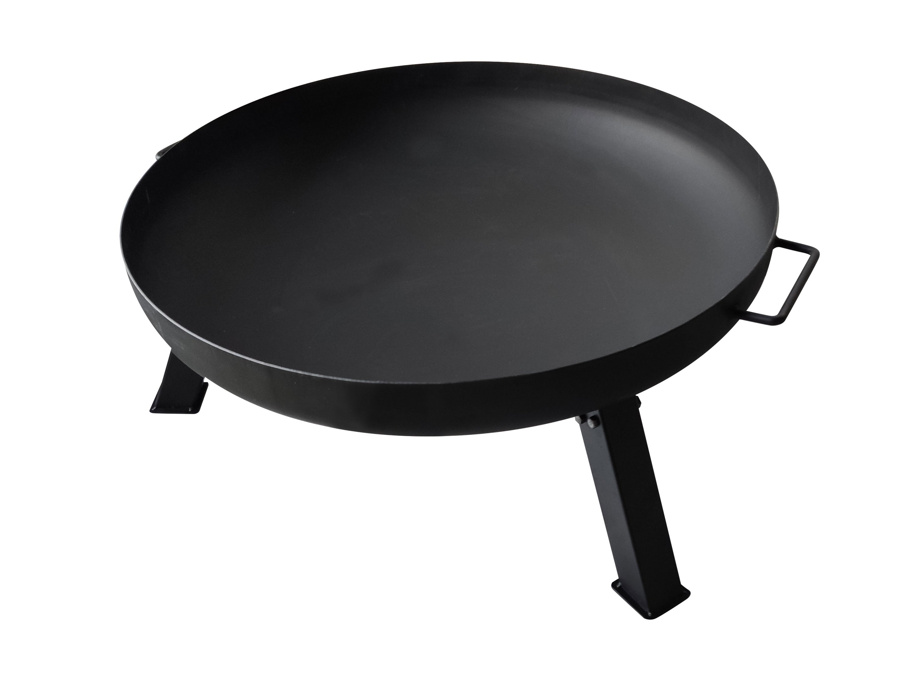Brasero de jardin avec pieds en acier noir
