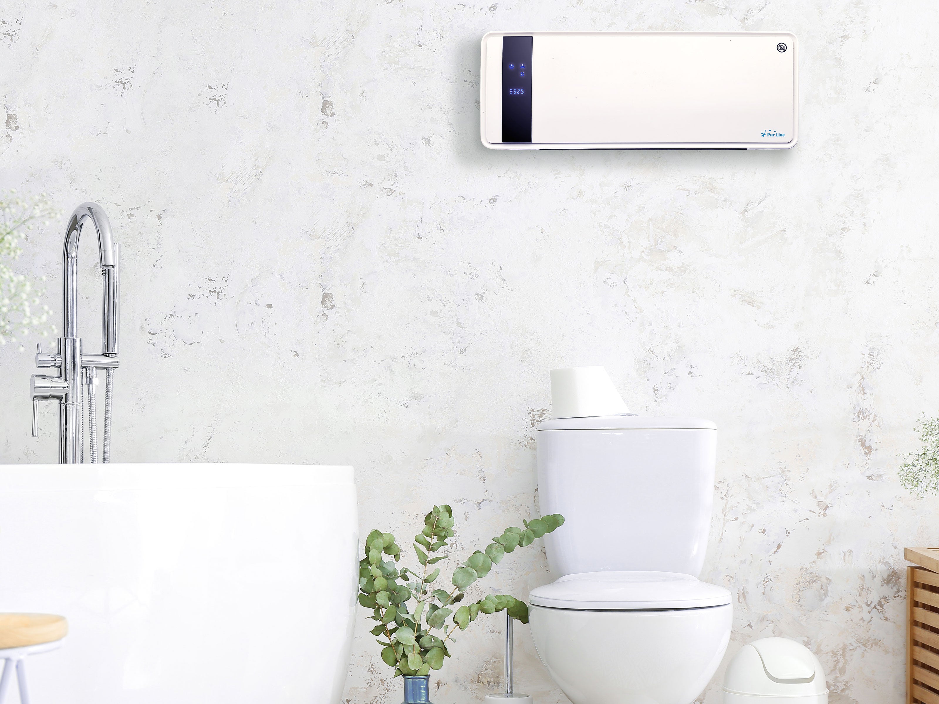 Chauffage soufflant 2000 W 3 modes de fonctionnement avec télécommande et minuterie
