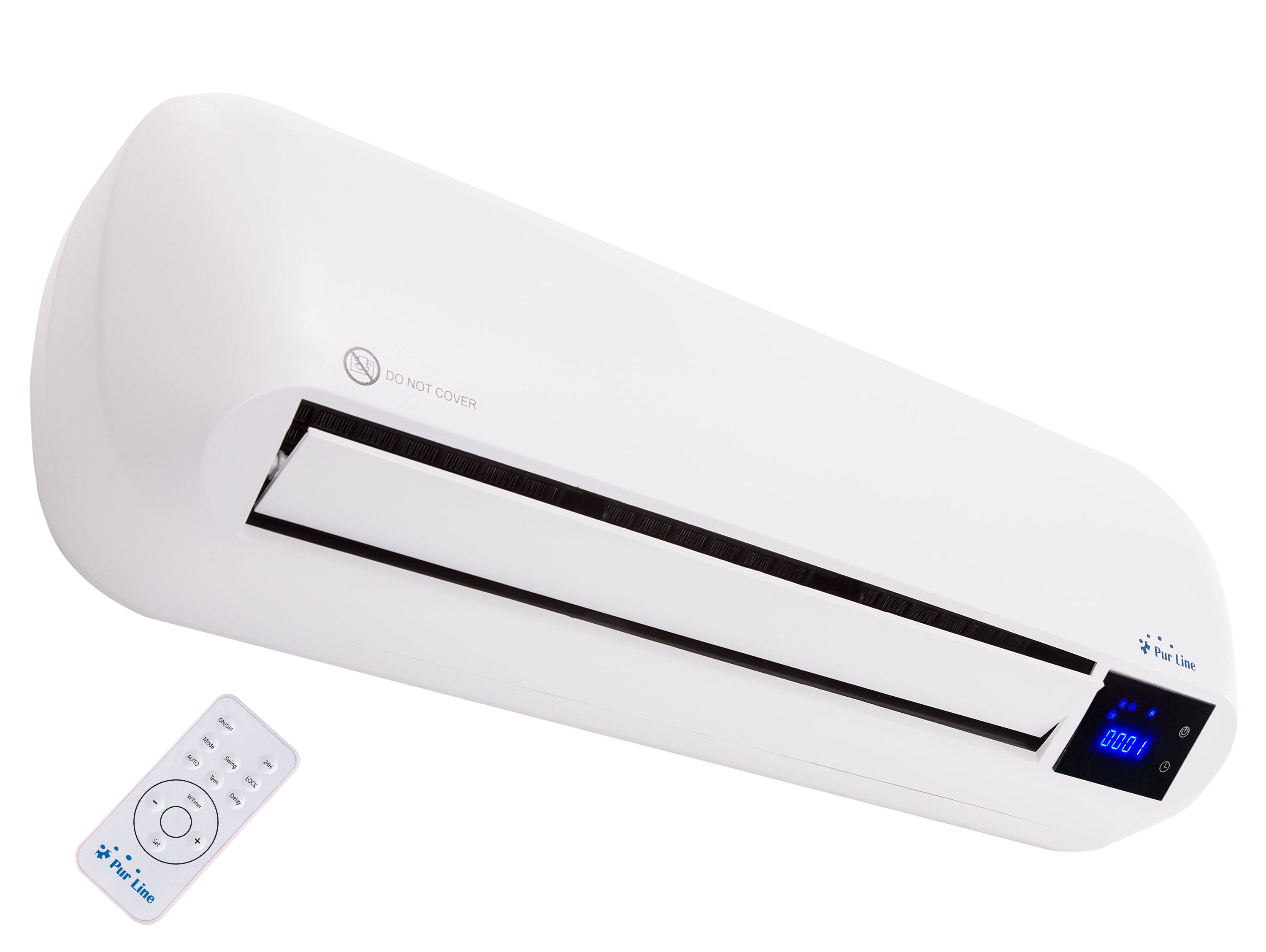 Chauffage split céramique 2000 W avec télécommande et minuterie