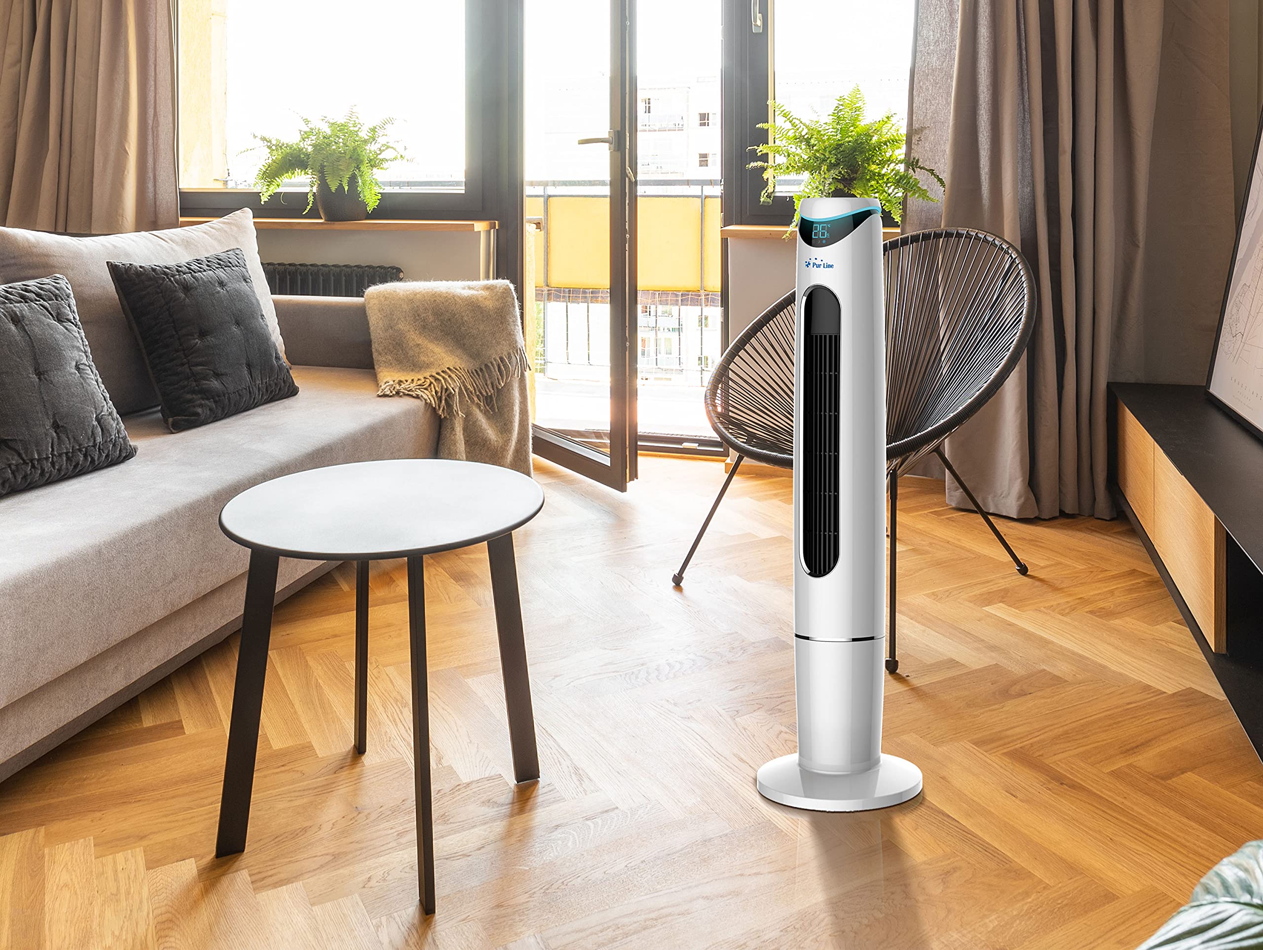 Rafraichisseur d'air par évaporation 75W avec télécommande