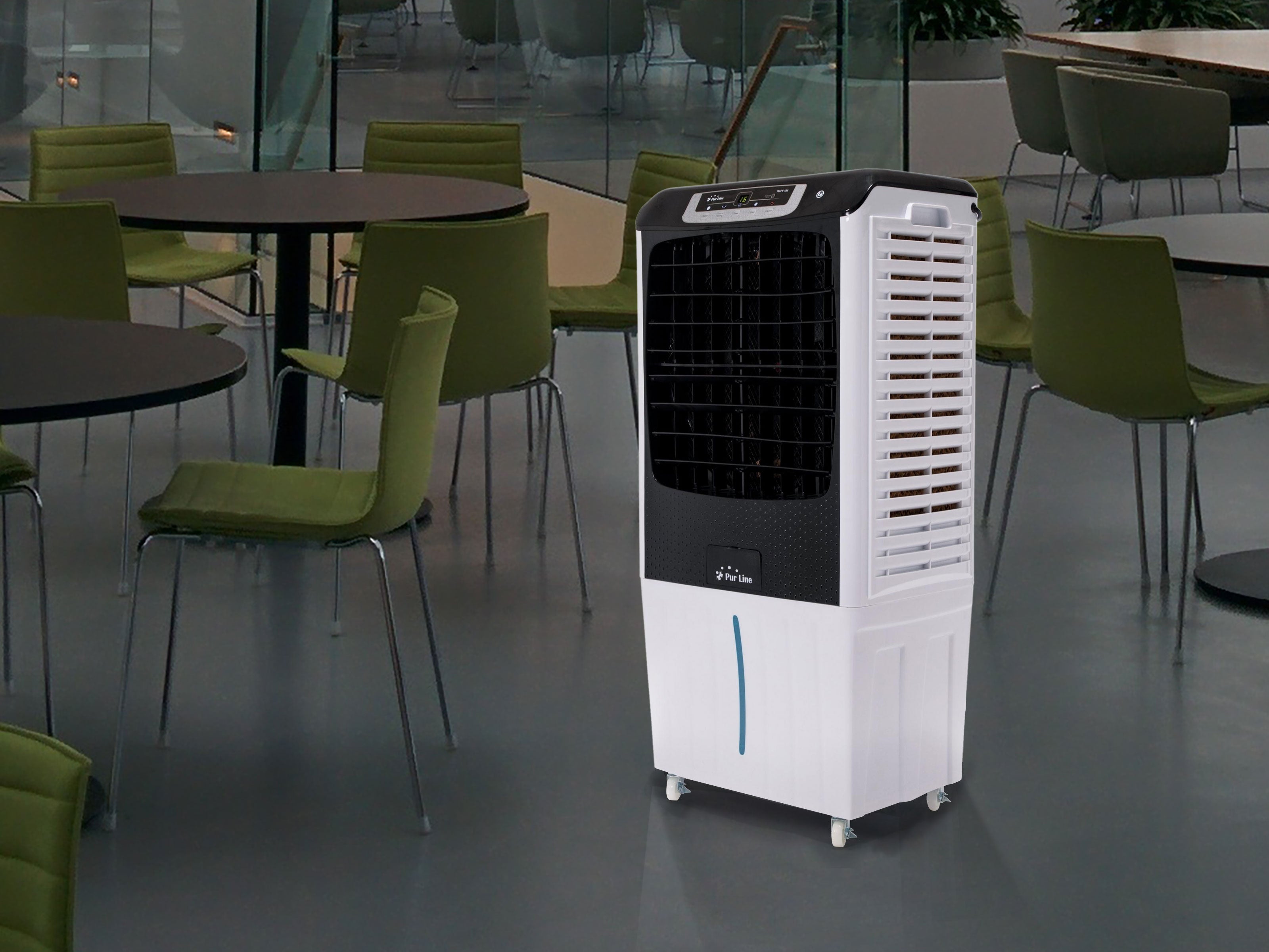 Rafraichisseur d'air par évaporation électronique à débit élevé
