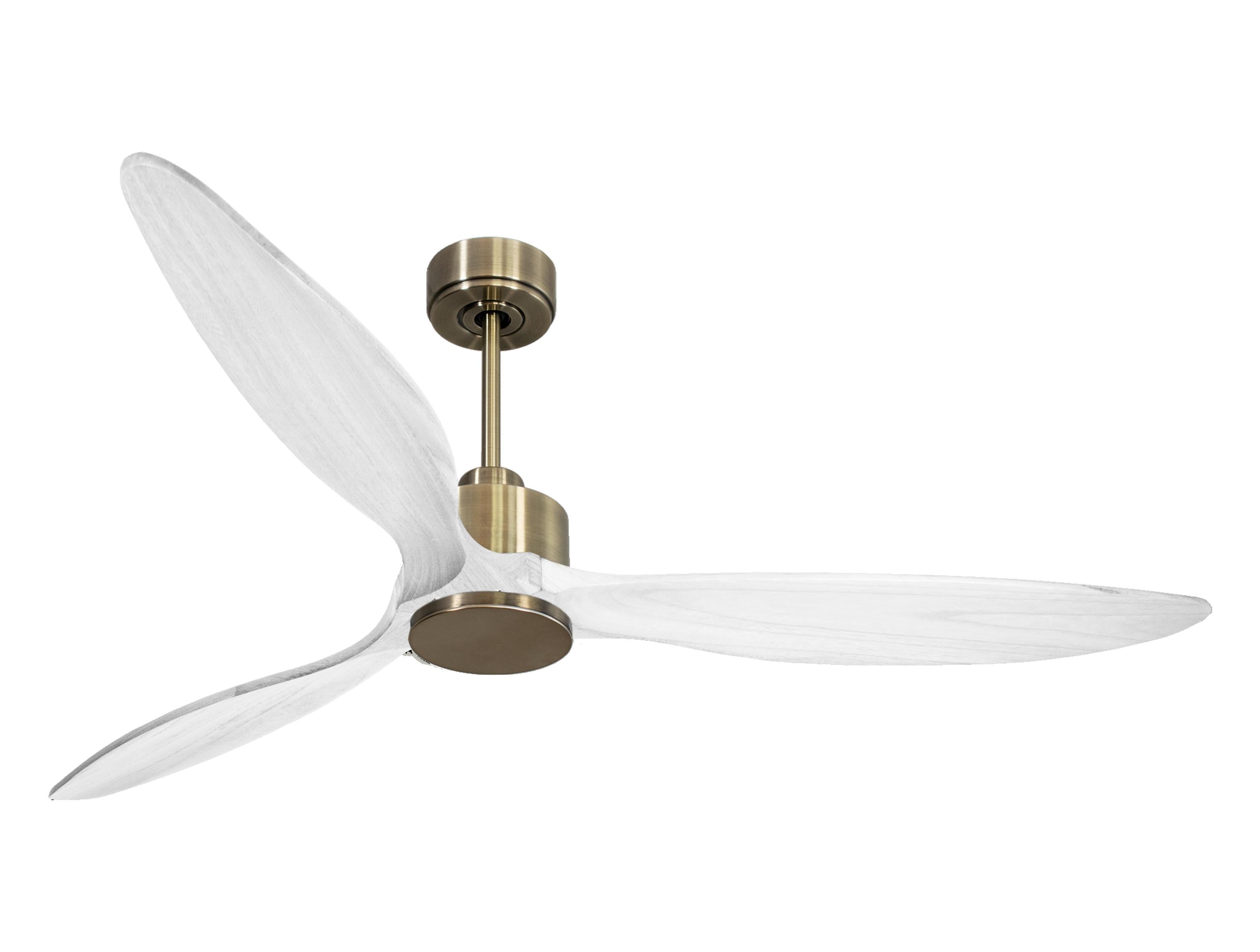 Ventilateur de plafond Wifi Moteur à courant continu Télécommande Hypersilence Mémoire FullWood