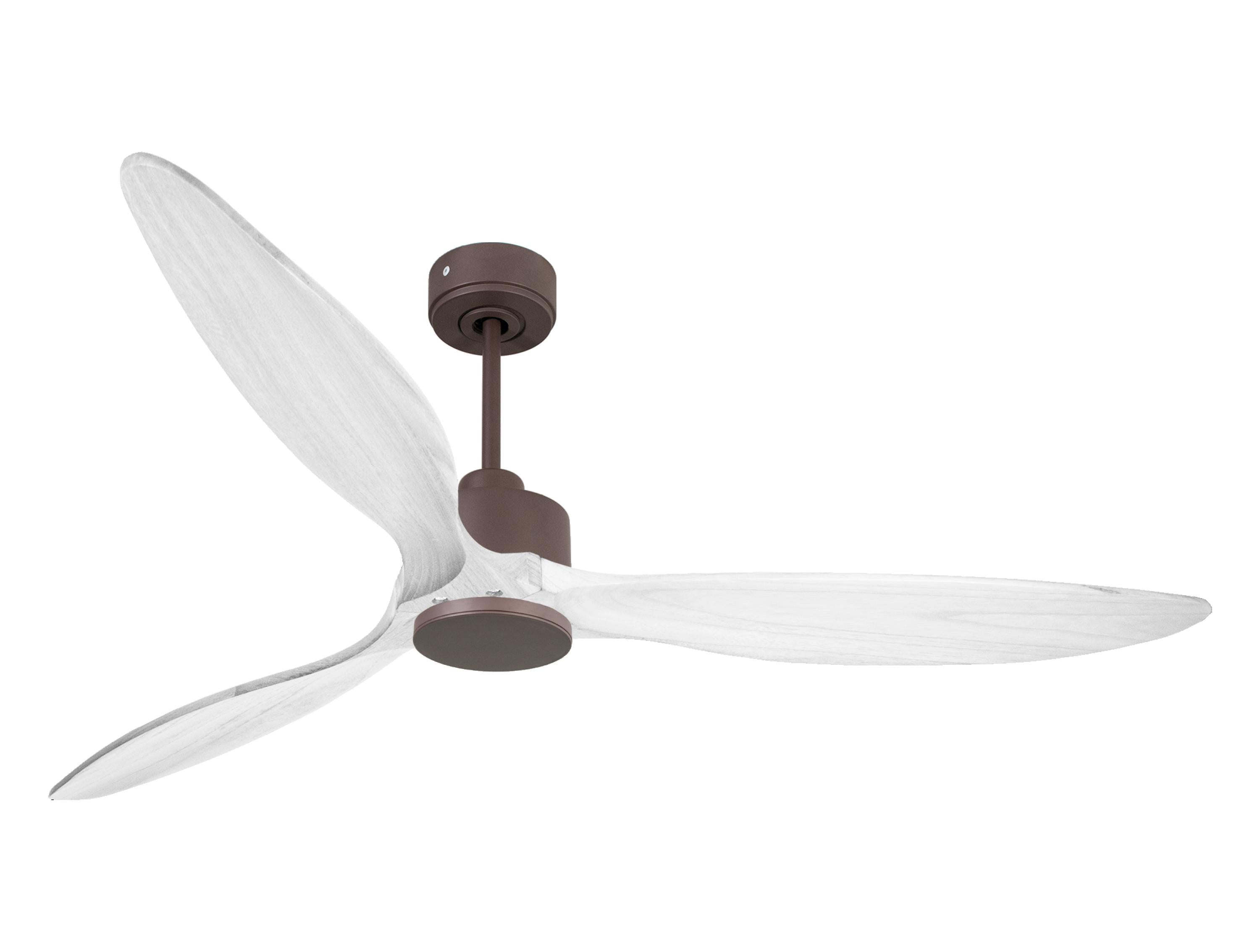 Ventilateur de plafond Wifi Moteur à courant continu Télécommande Hypersilence Mémoire FullWood