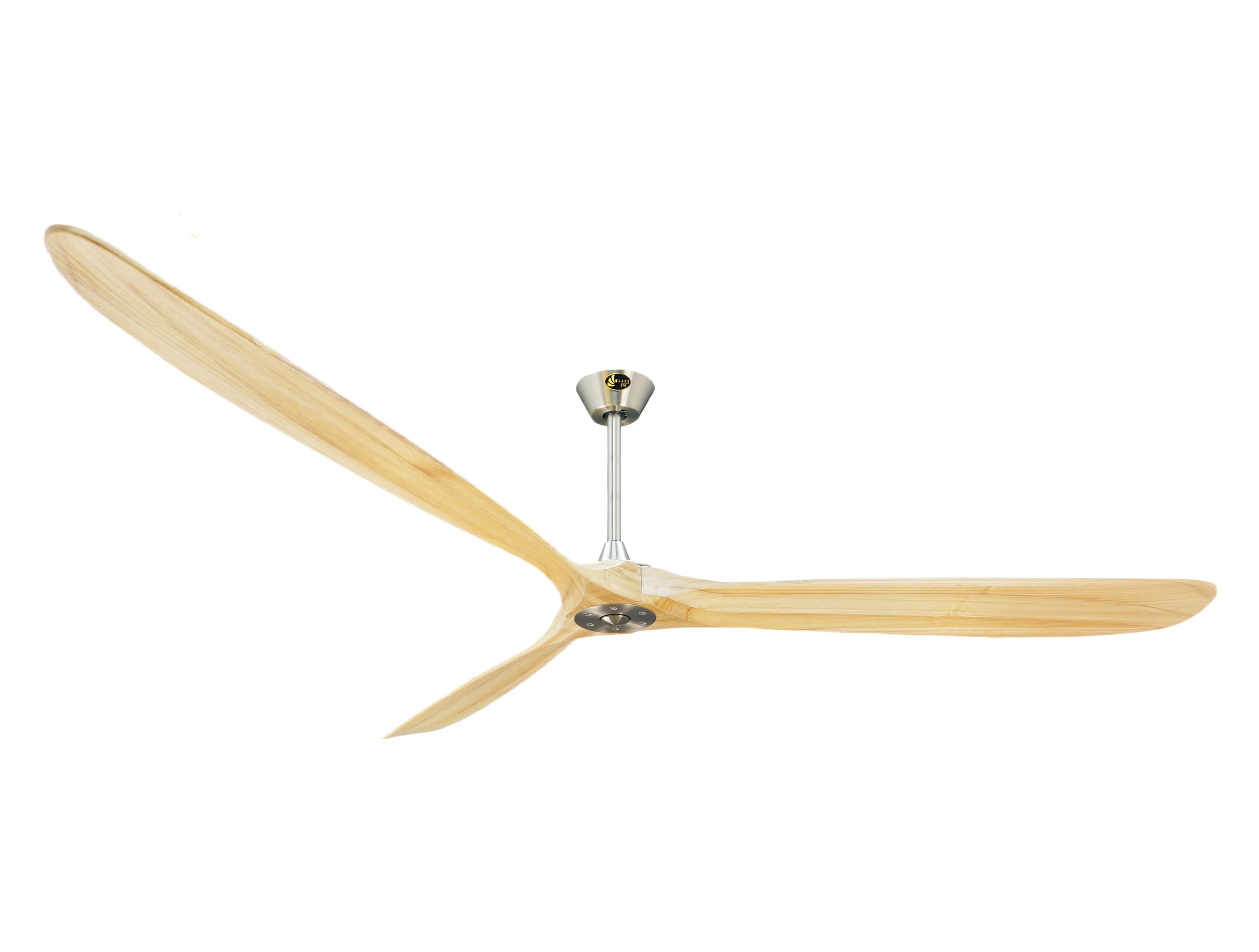 Ventilateur de plafond DC beige avec pales en ABS 223cm pour 70m2