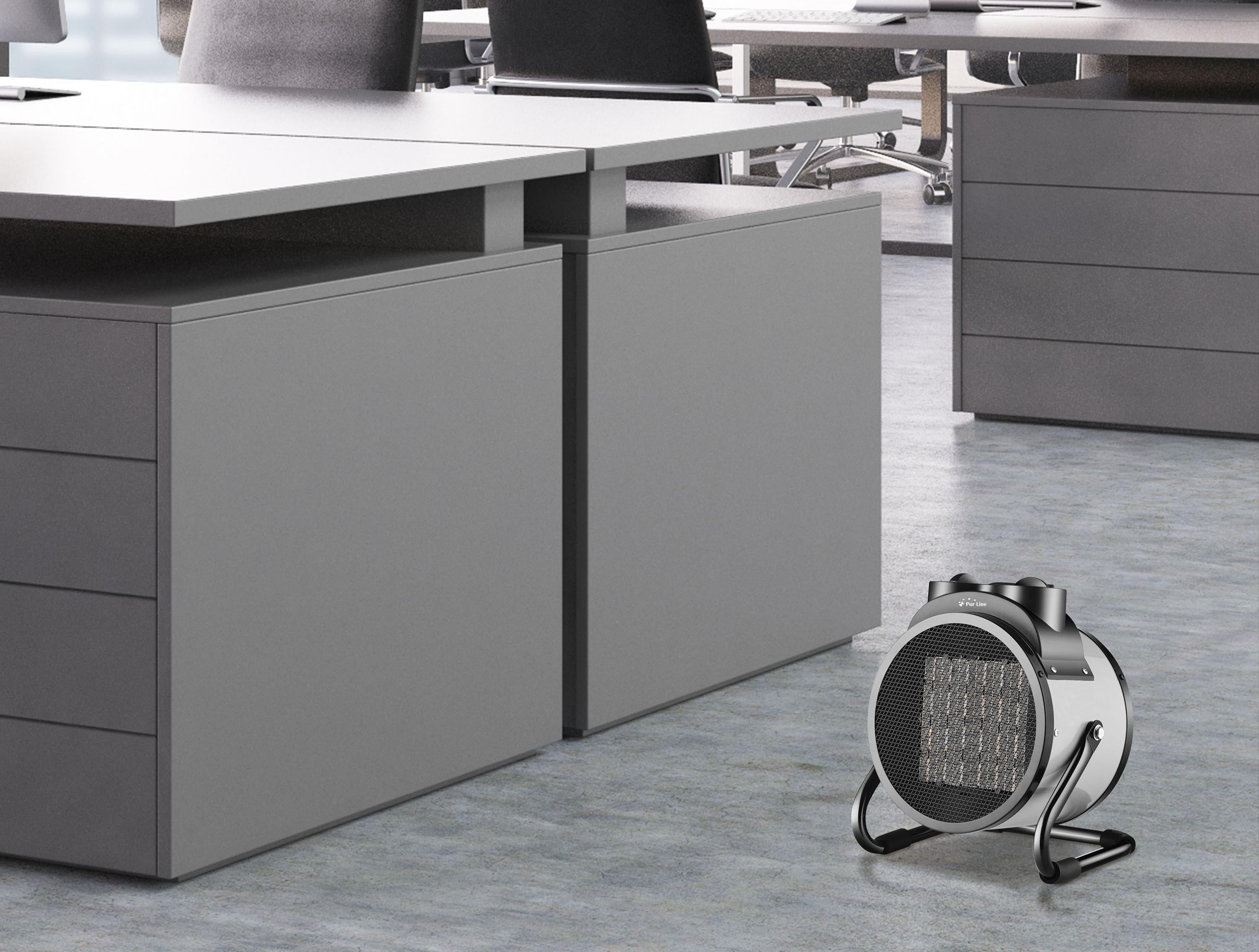 Chauffage industriel 5000W en gris