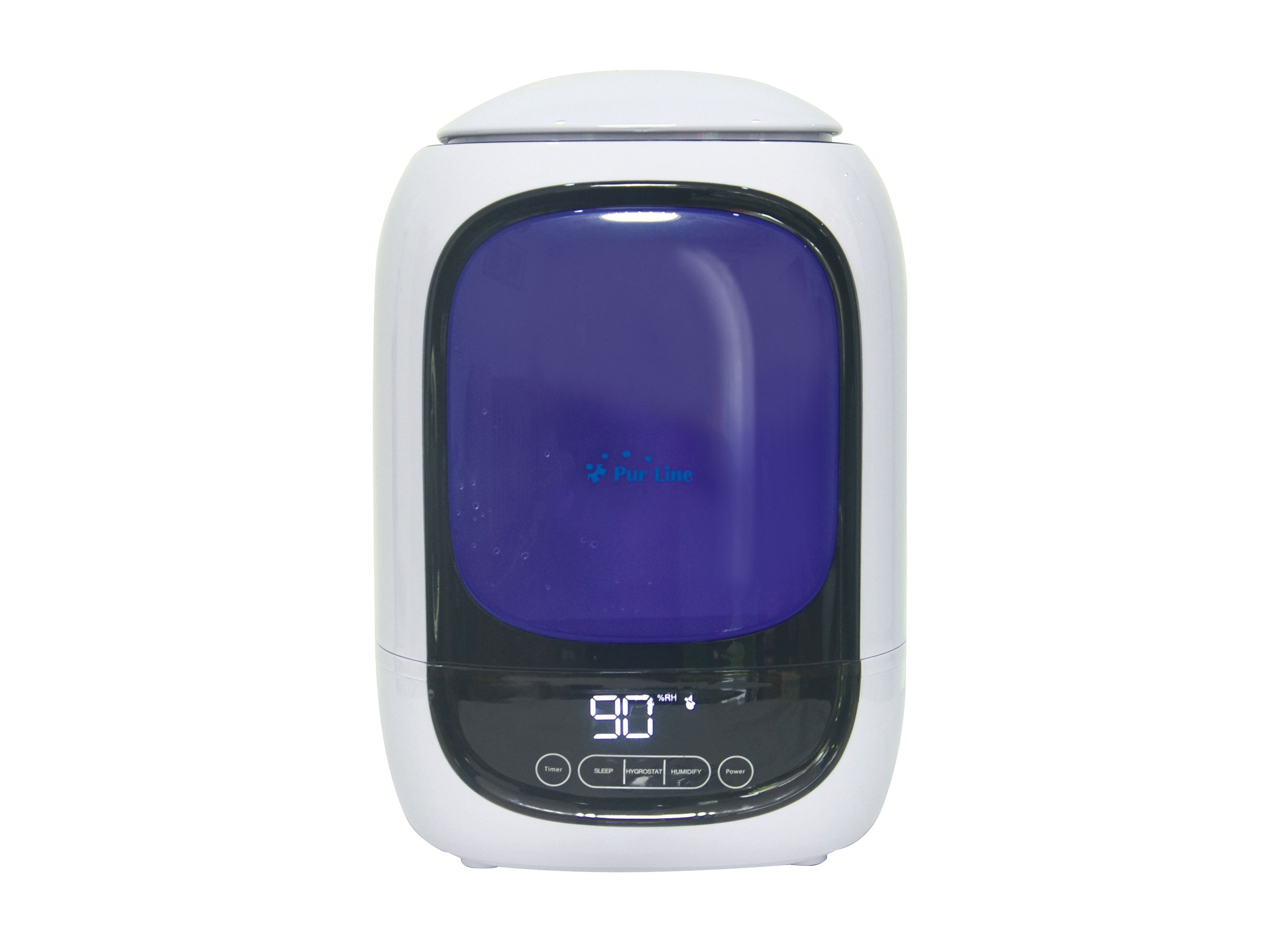 Humidificateur à ultrasons 28W à vapeur chaude ou tiède pour des surfaces de 30m2.