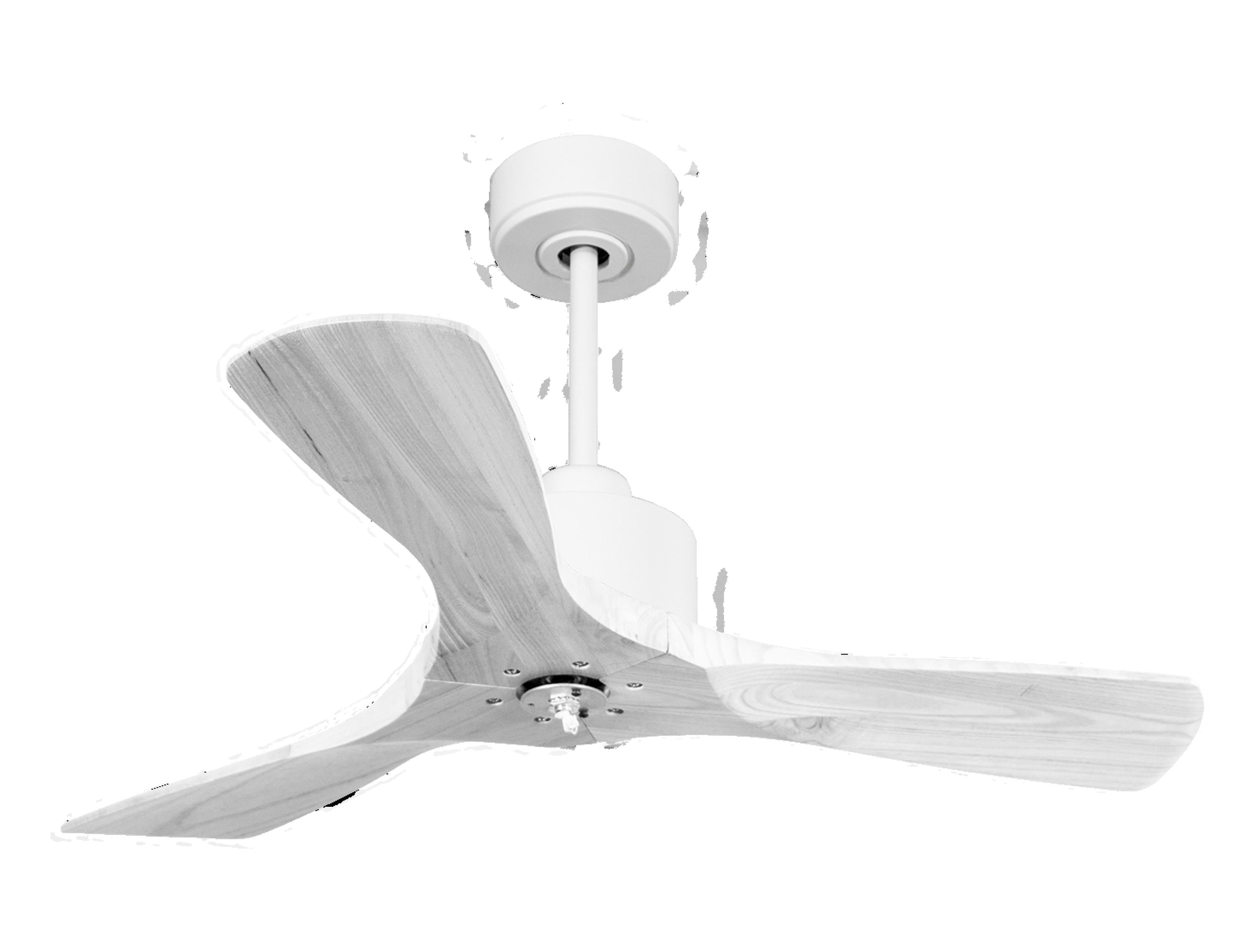 Ventilateur de plafond Réversible Thermostat Dimmable Wifi Moteur à courant continu Toits en pente Télécommande Lumière à trois tons Hypersilence Mémoire