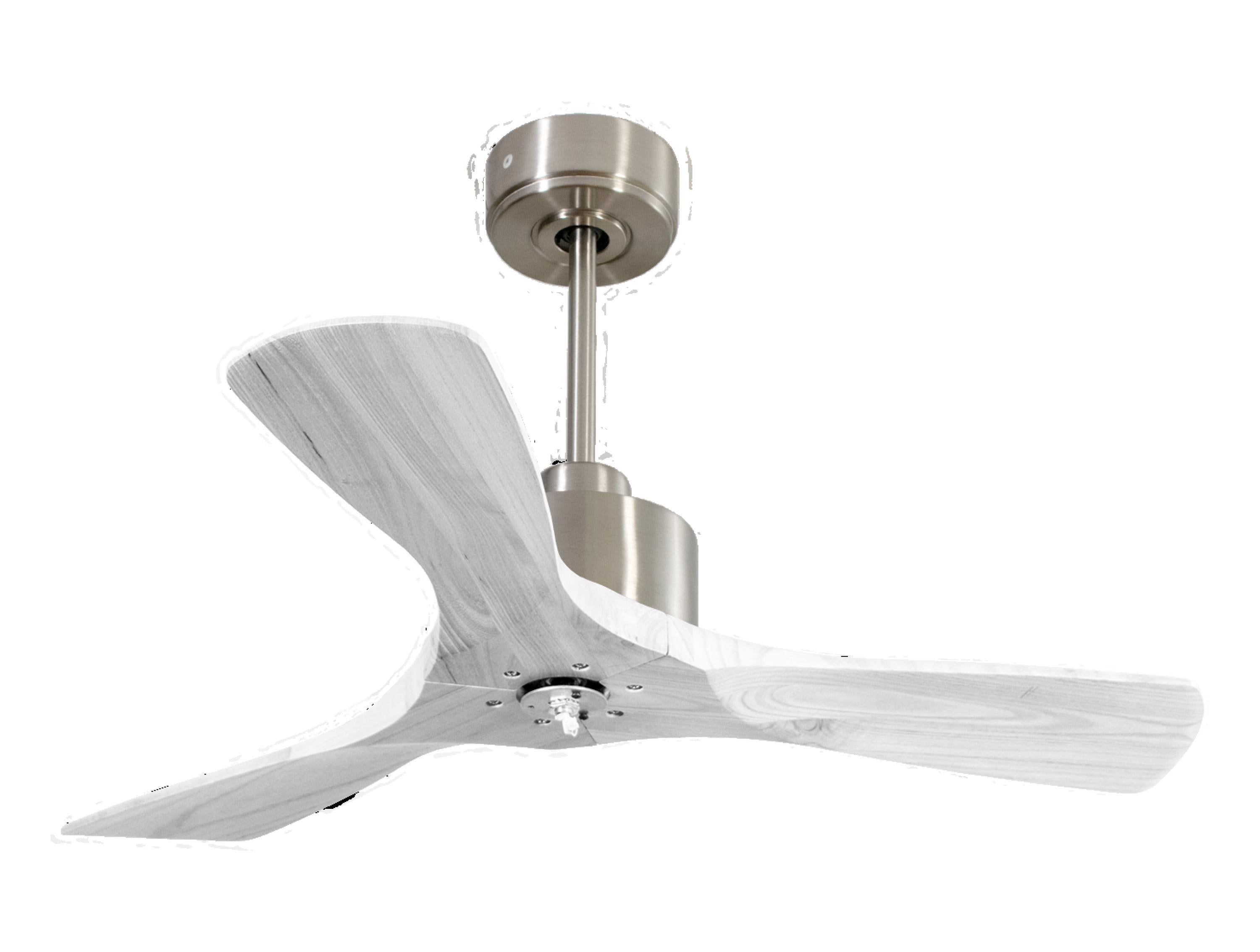 Ventilateur de plafond Réversible Thermostat Dimmable Wifi Moteur à courant continu Toits en pente Télécommande Lumière à trois tons Hypersilence Mémoire