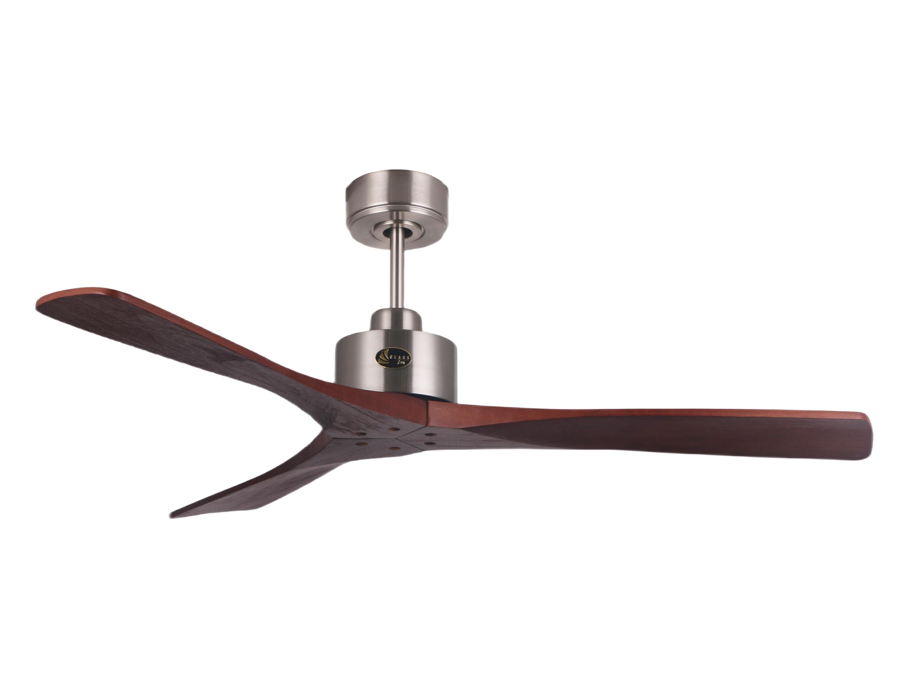 Ventilateur de plafond DC acajou avec pales de 132cm pour 35m2