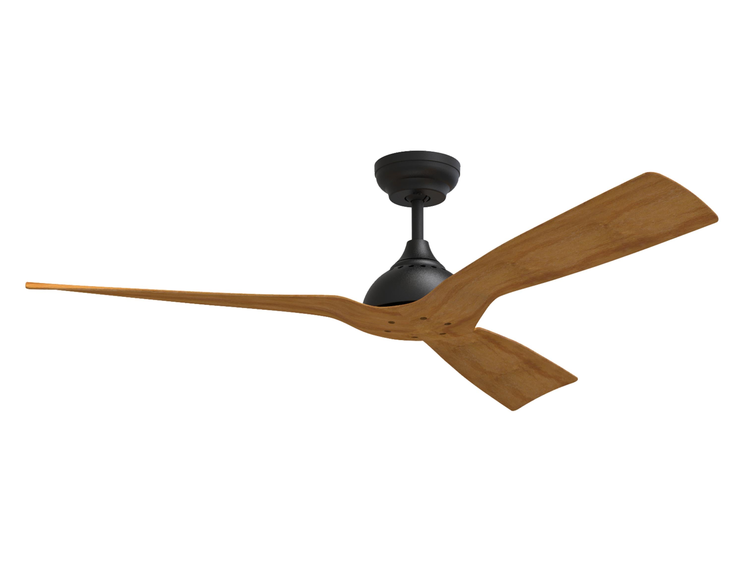 Ventilateur de plafond DC brun avec pales de 132cm pour 35m2 avec lumière