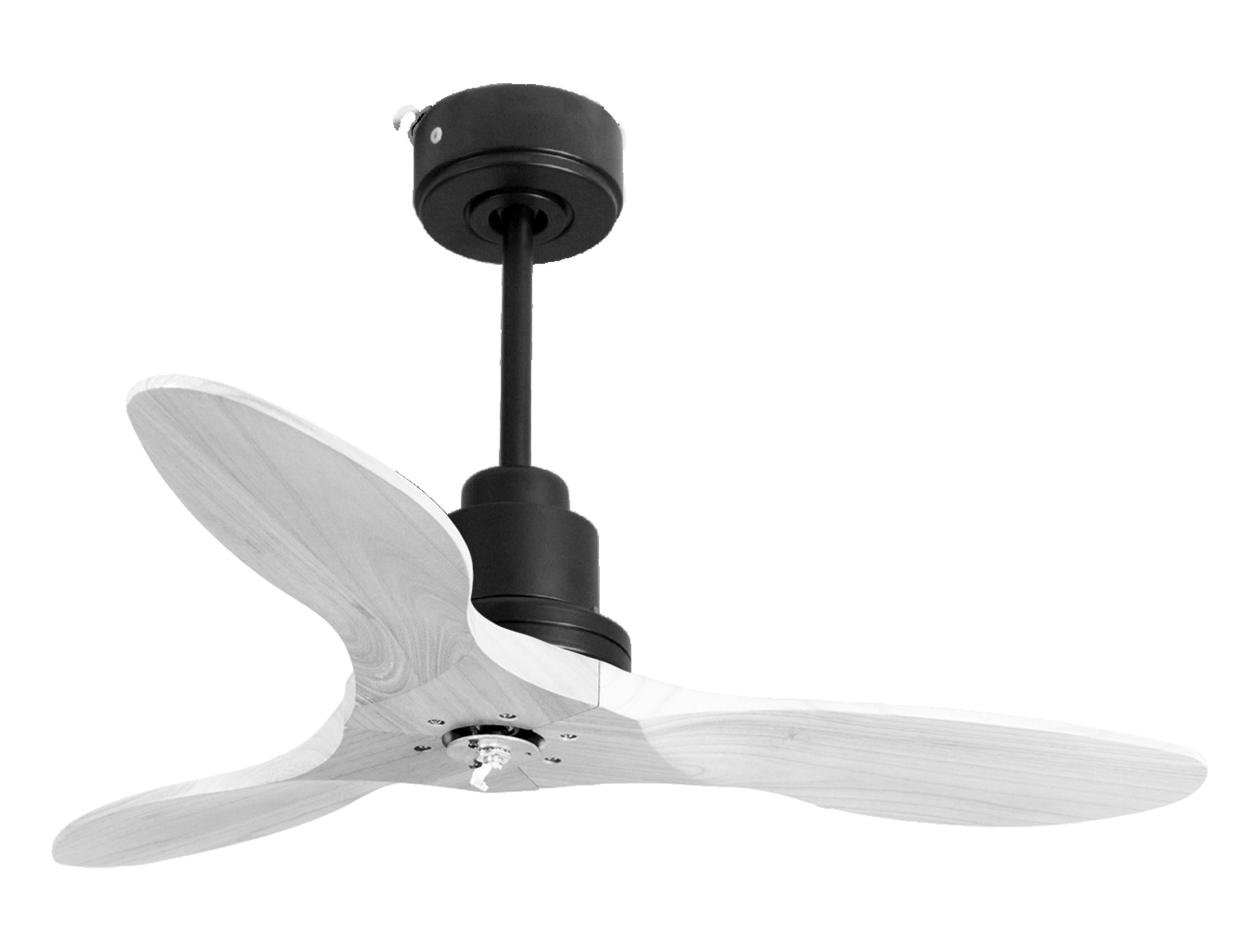 Ventilateur de plafond Réversible Thermostat Dimmable Wifi Moteur à courant continu Toits en pente Télécommande Lumière à trois tons Hypersilence Mémoire