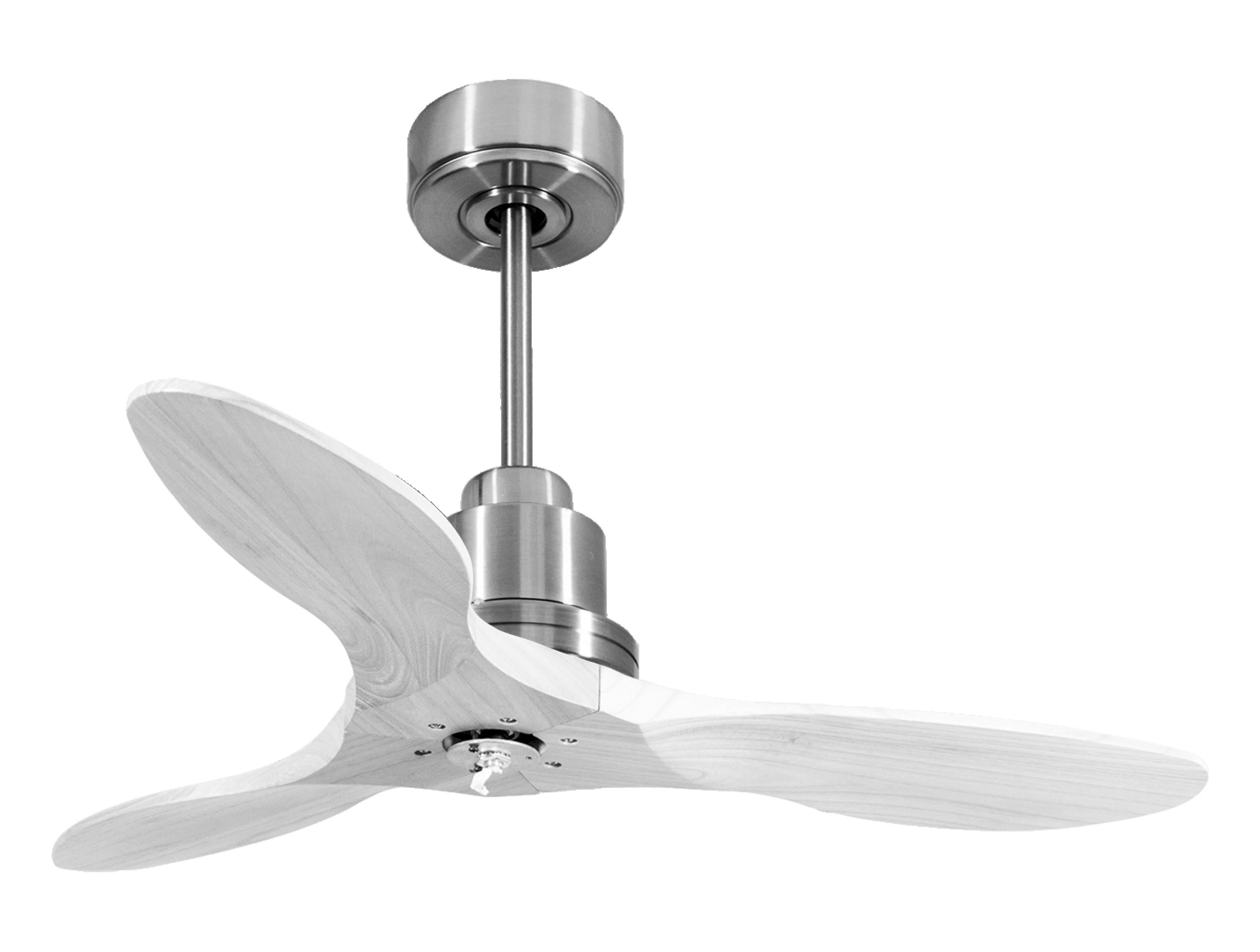 Ventilateur de plafond Réversible Thermostat Dimmable Wifi Moteur à courant continu Toits en pente Télécommande Lumière à trois tons Hypersilence Mémoire