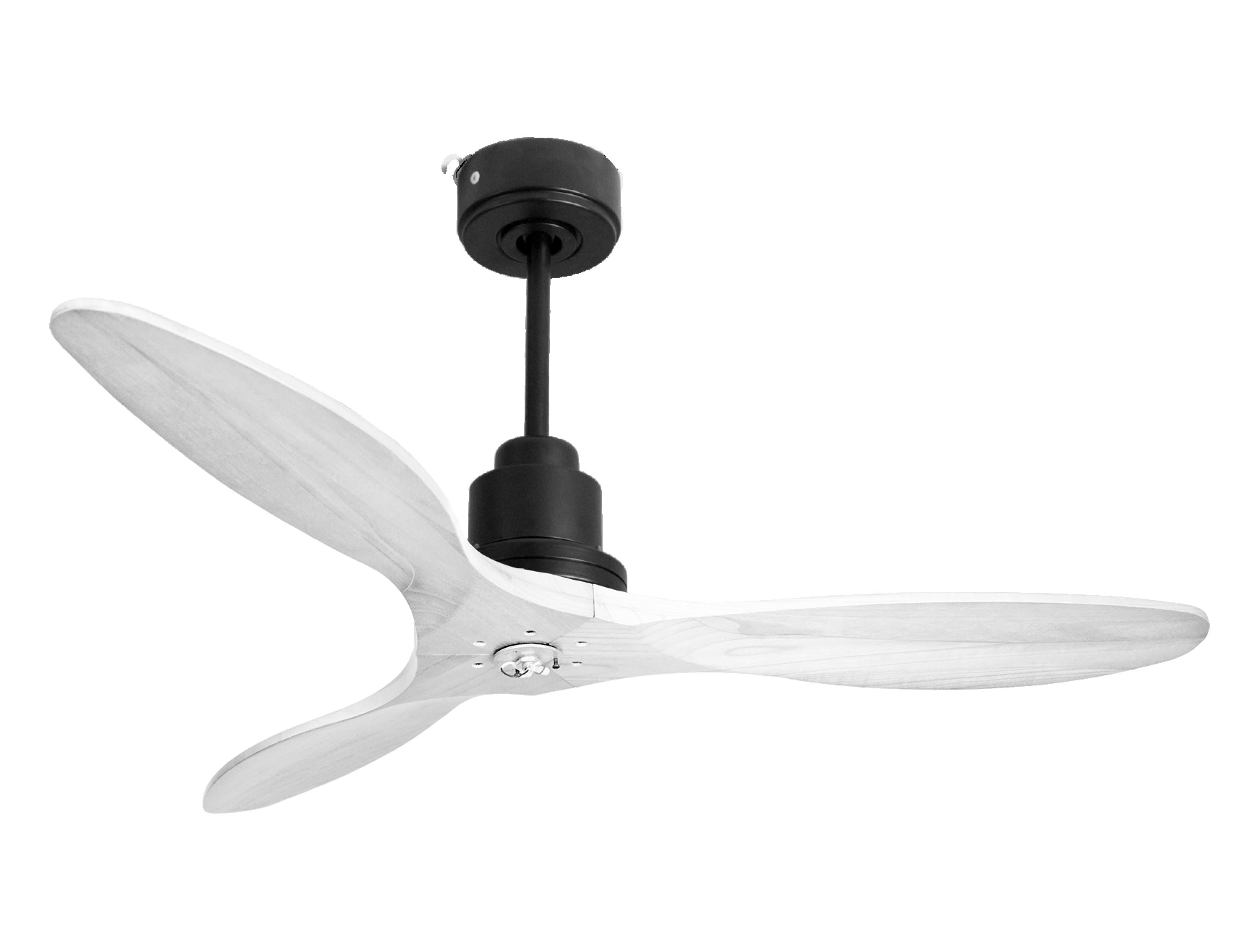Ventilateur de plafond Réversible Thermostat Dimmable Wifi Moteur à courant continu Toits en pente Télécommande Lumière à trois tons Hypersilence Mémoire