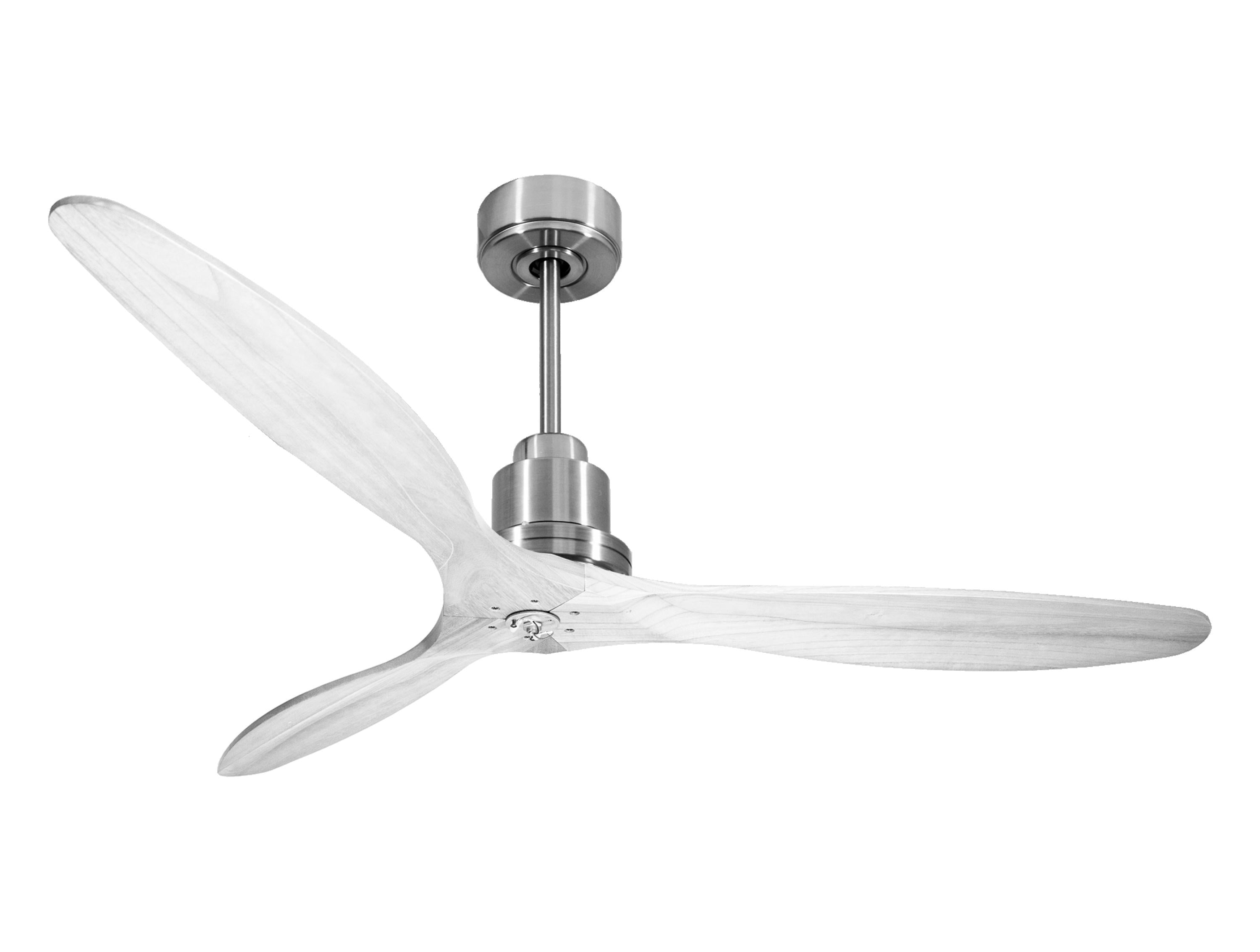Ventilateur de plafond Réversible Thermostat Dimmable Wifi Moteur à courant continu Toits en pente Télécommande Lumière à trois tons Hypersilence Mémoire