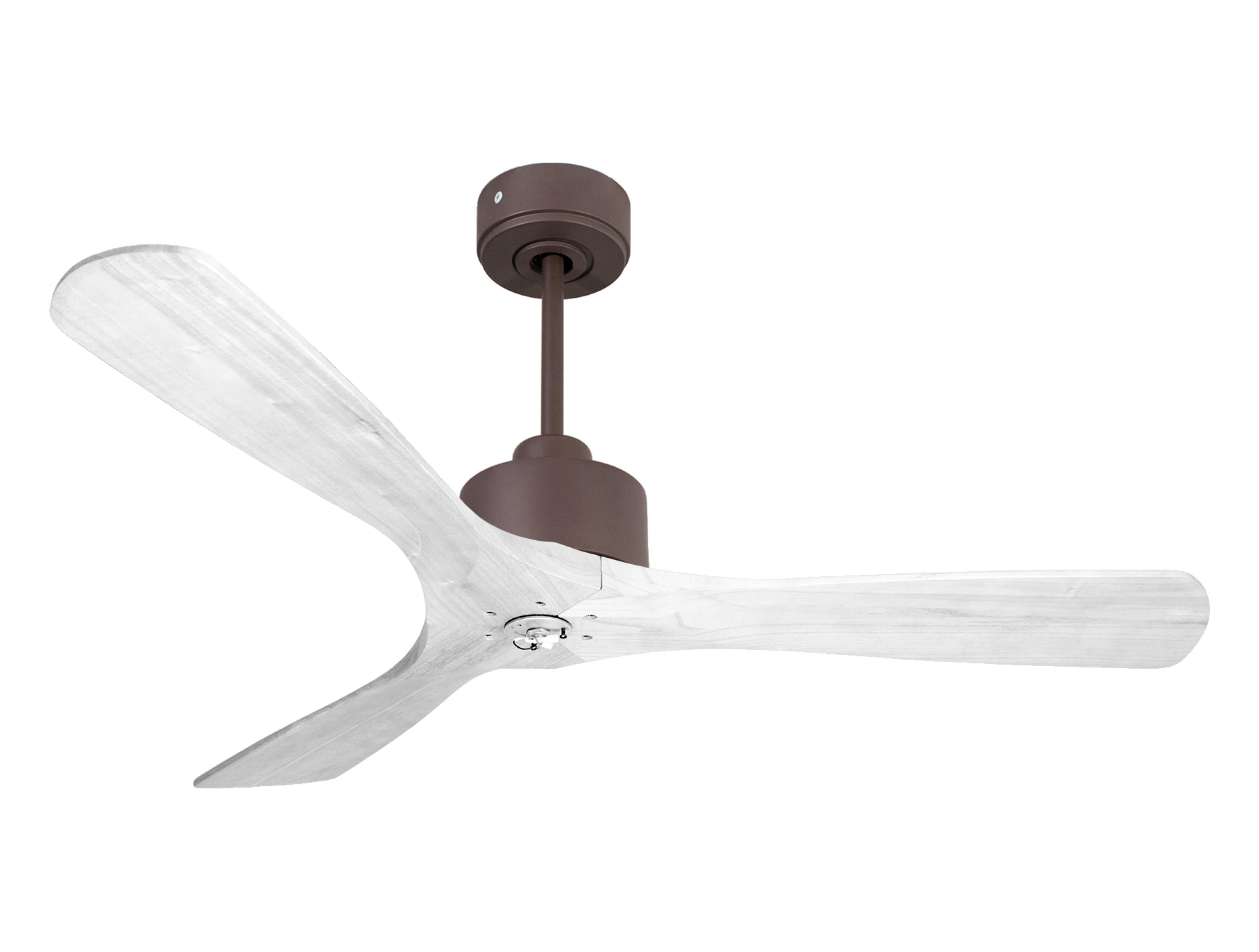 Ventilateur de plafond Réversible Thermostat Dimmable Wifi Moteur à courant continu Toits en pente Télécommande Lumière à trois tons Hypersilence Mémoire