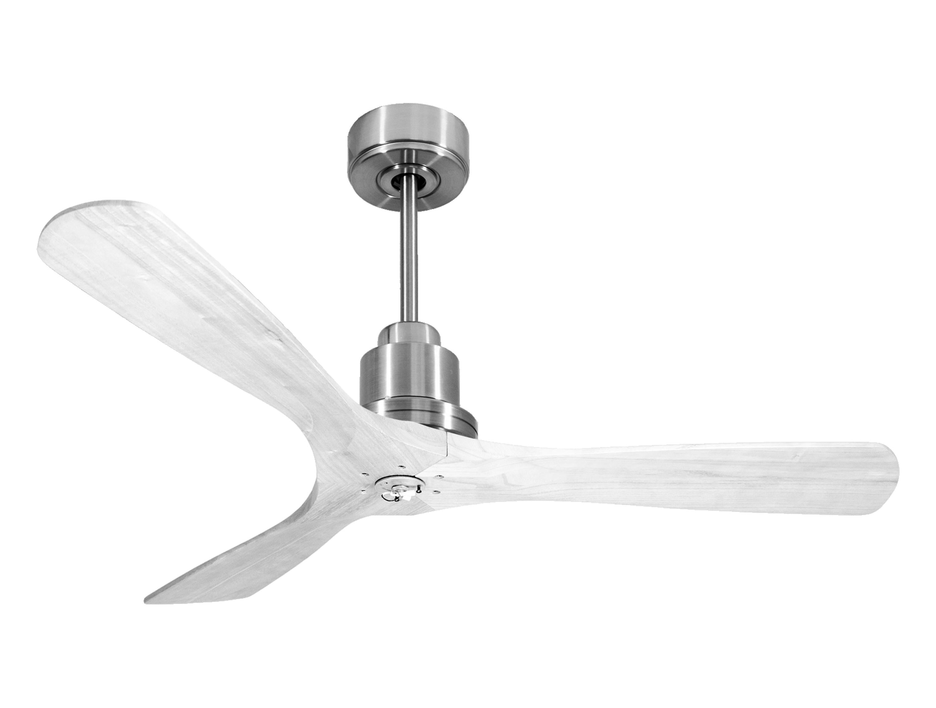Ventilateur de plafond Réversible Thermostat Dimmable Wifi Moteur à courant continu Toits en pente Télécommande Lumière à trois tons Hypersilence Mémoire