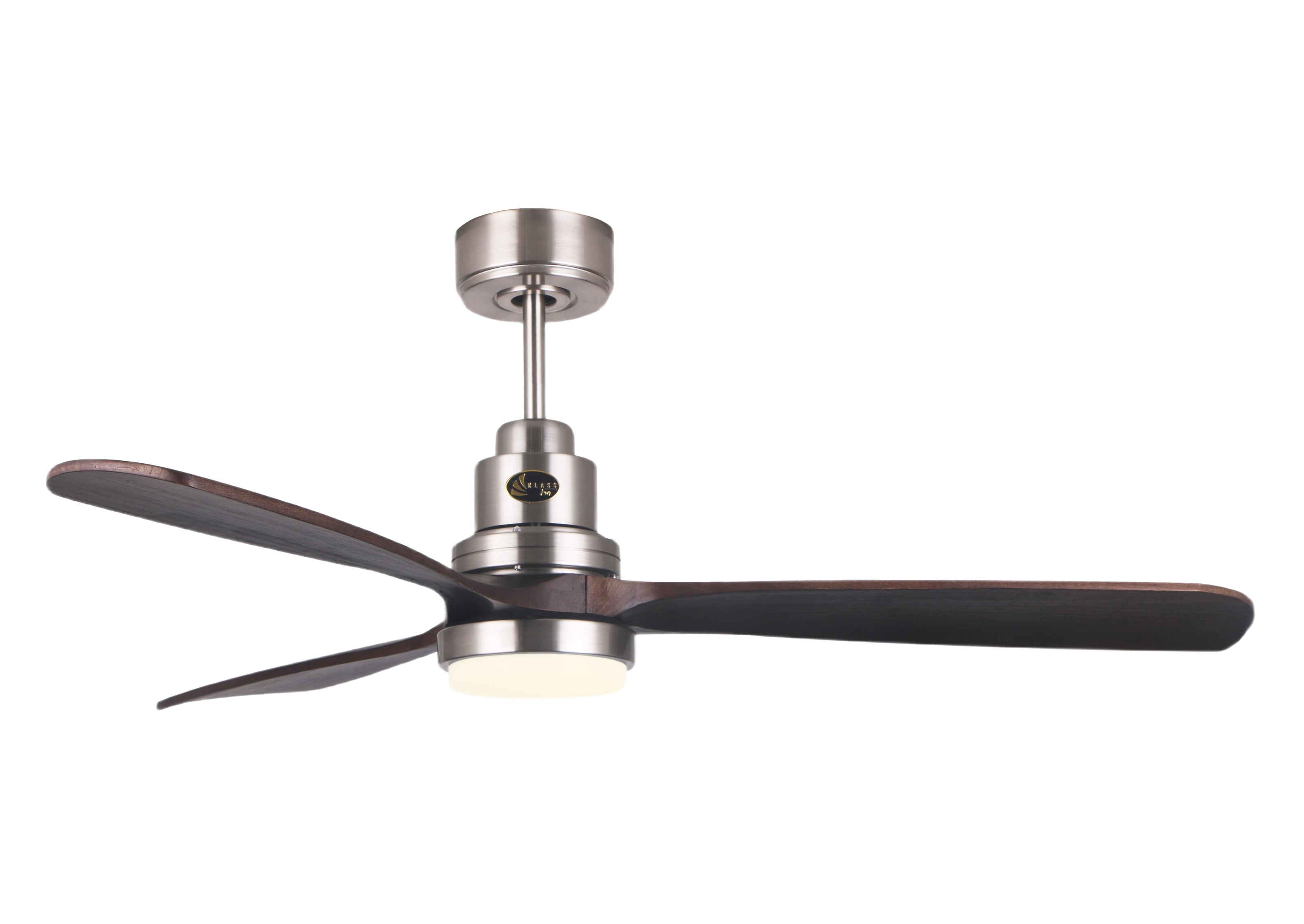 Ventilateur de plafond DC brun avec pales 212RPM et lumière pour 35m2