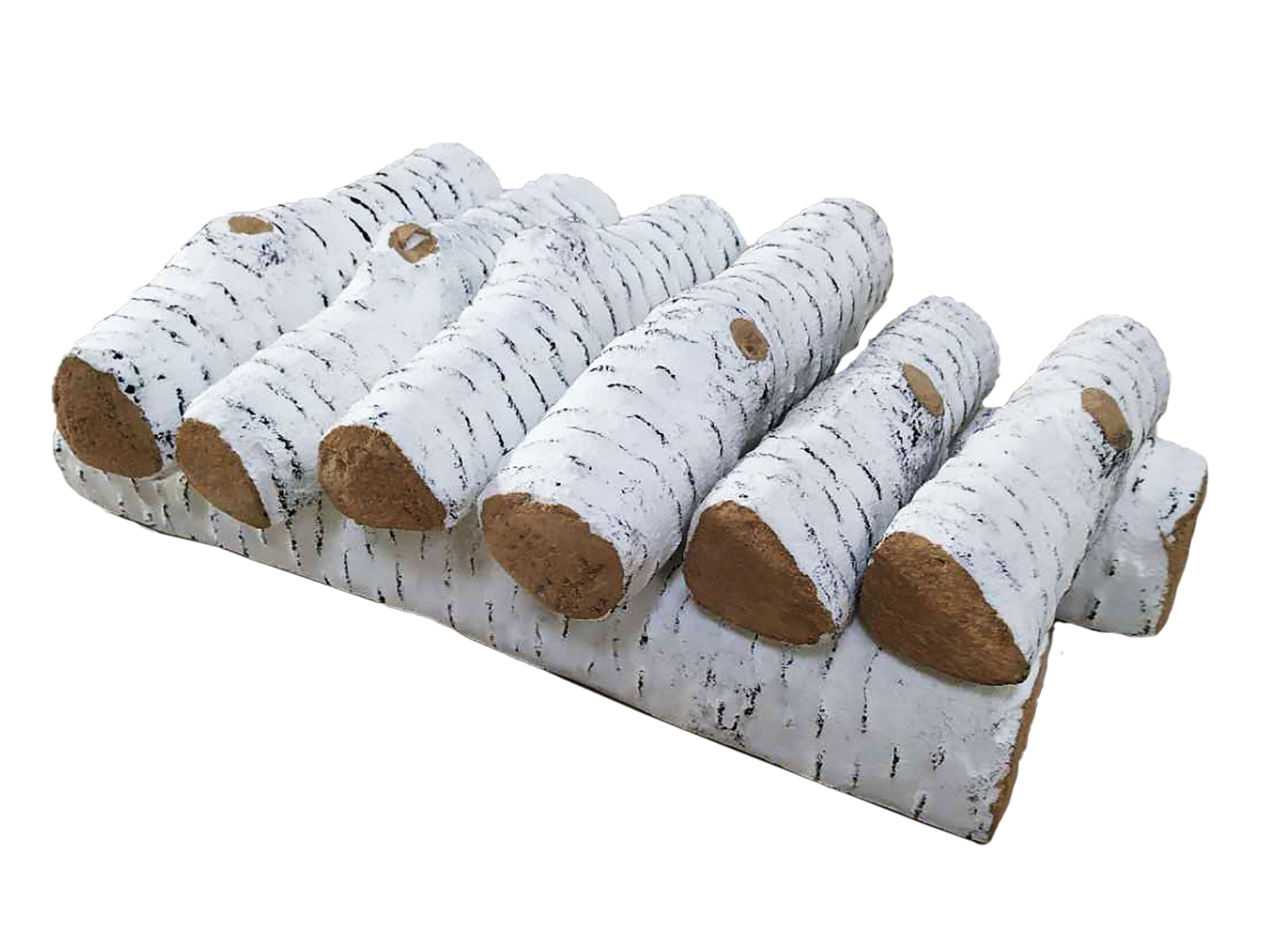 Bûches décoratives en fibre céramique pour cheminées à l'éthanol. 8 pièces