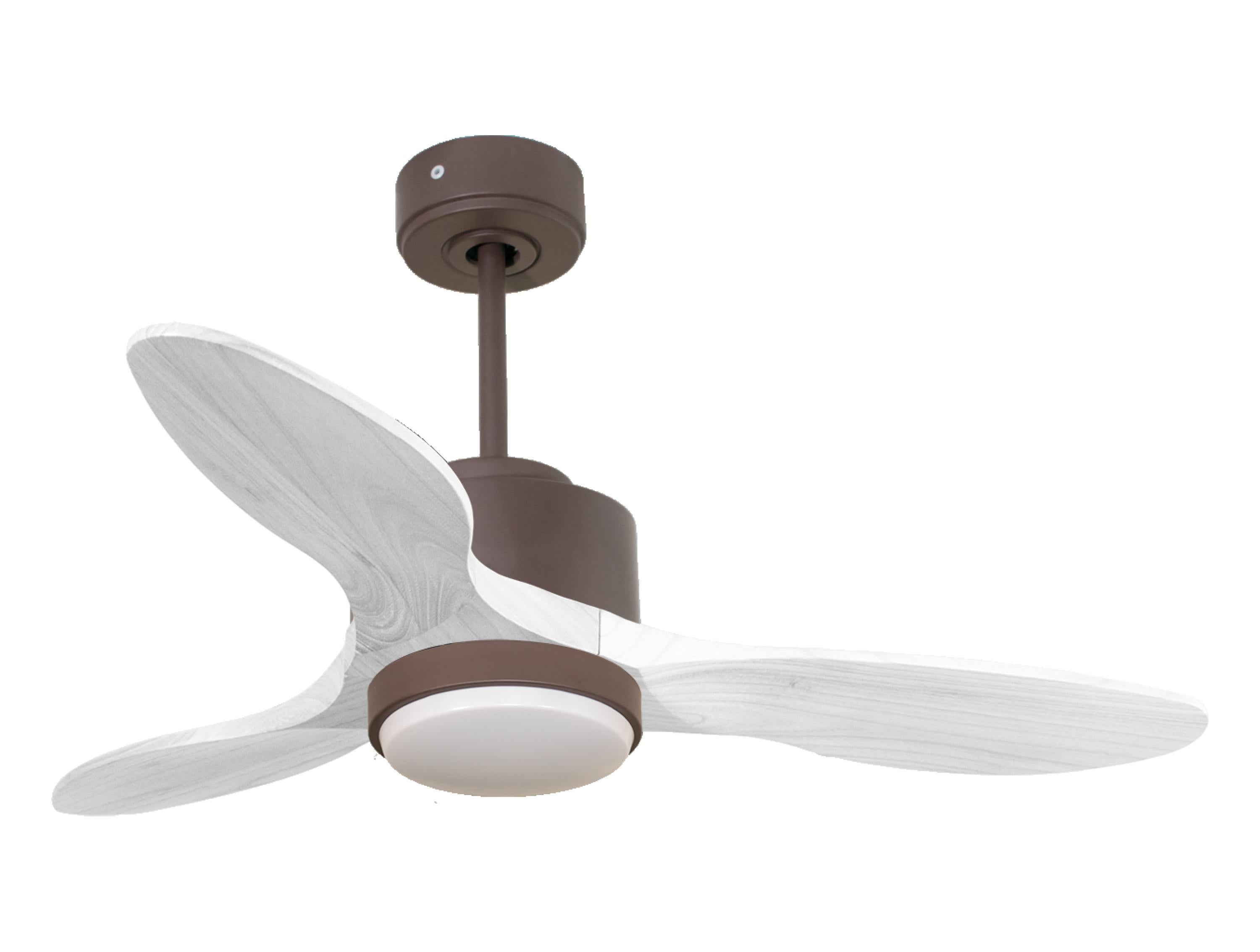 Ventilateur de plafond Wifi Moteur à courant continu Télécommande Lumière à trois tons Hypersilence Mémoire
